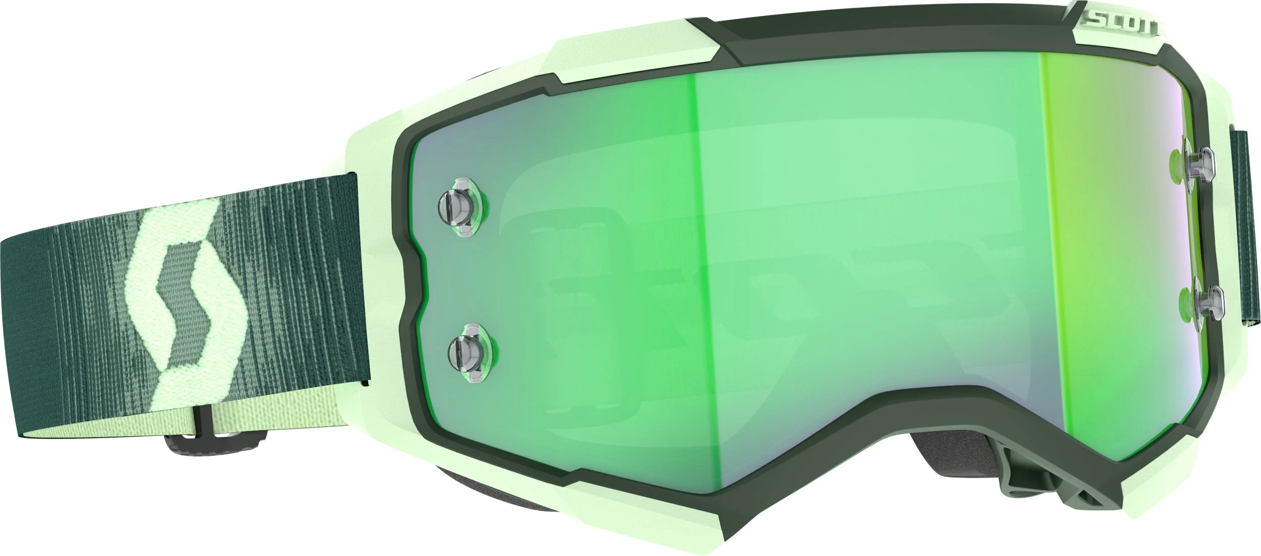 Fury Goggle Dk Gn/Mnt Grn Grn Chome Works - Image 2