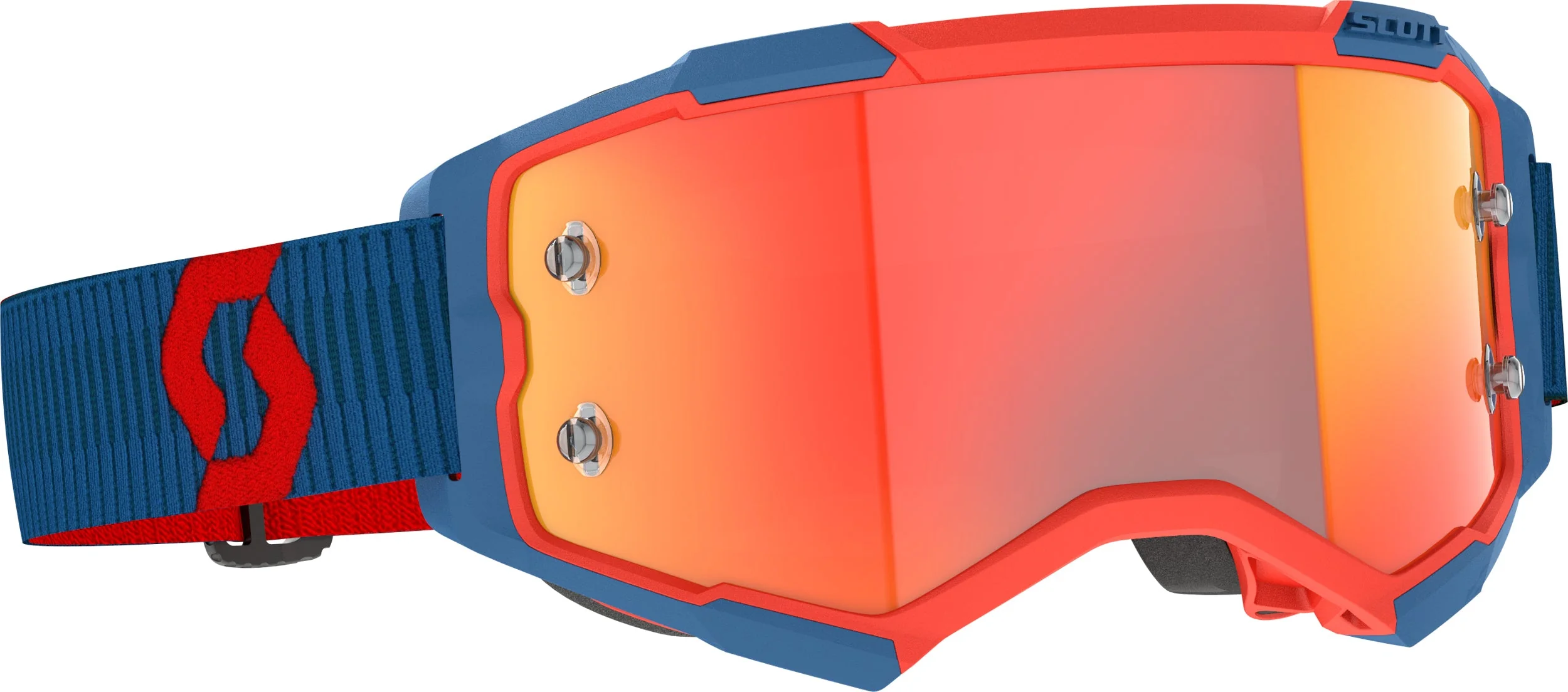 Fury Goggle Drk Blu/Neon Rd Org Chrm Wrks - Image 2