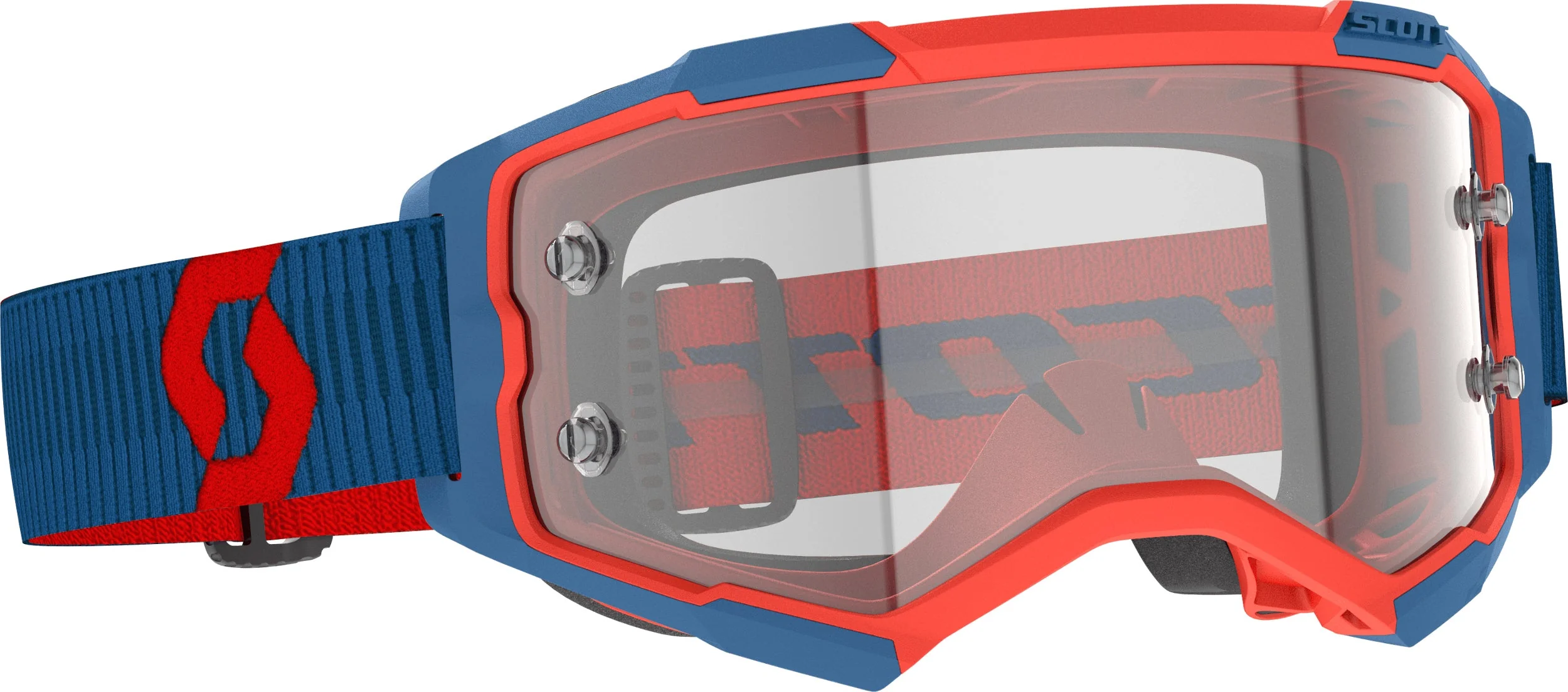 Fury Goggle Drk Blue/Neon Red Clear Works - Image 2