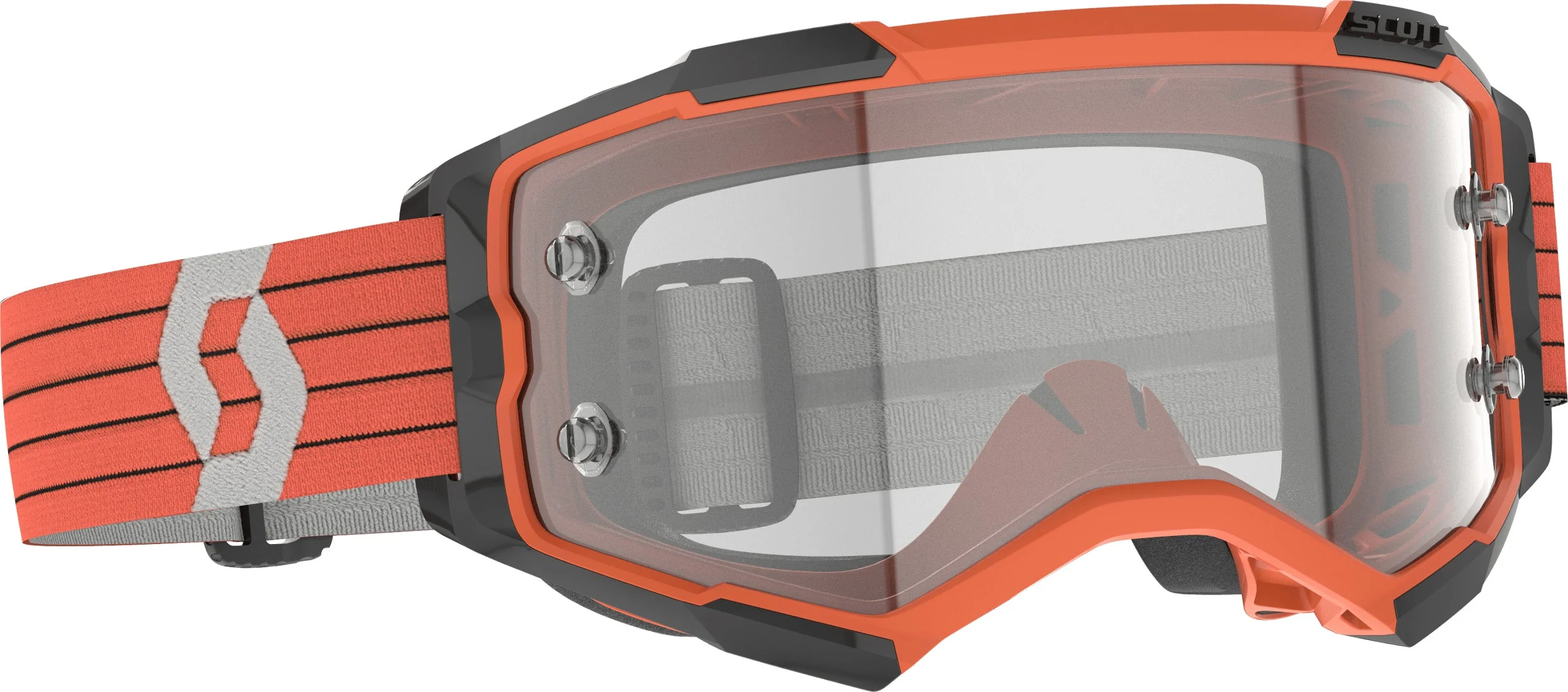 Fury Goggle Orange/Grey Clear Works - Image 2
