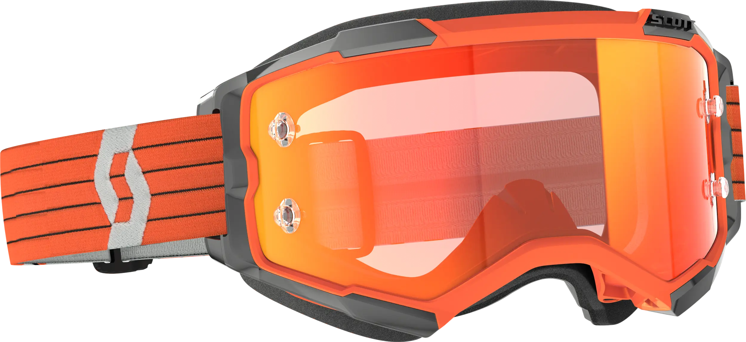 Fury Goggle Orange/Grey Orange Chrome Works - Image 3