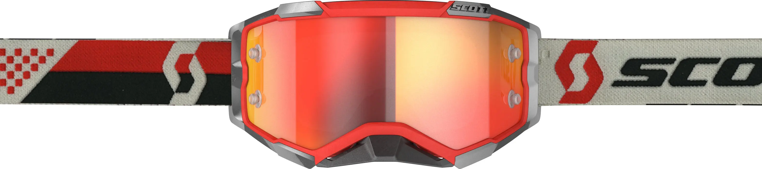Fury Goggle Red/Black Orange Chrome Works - Image 2