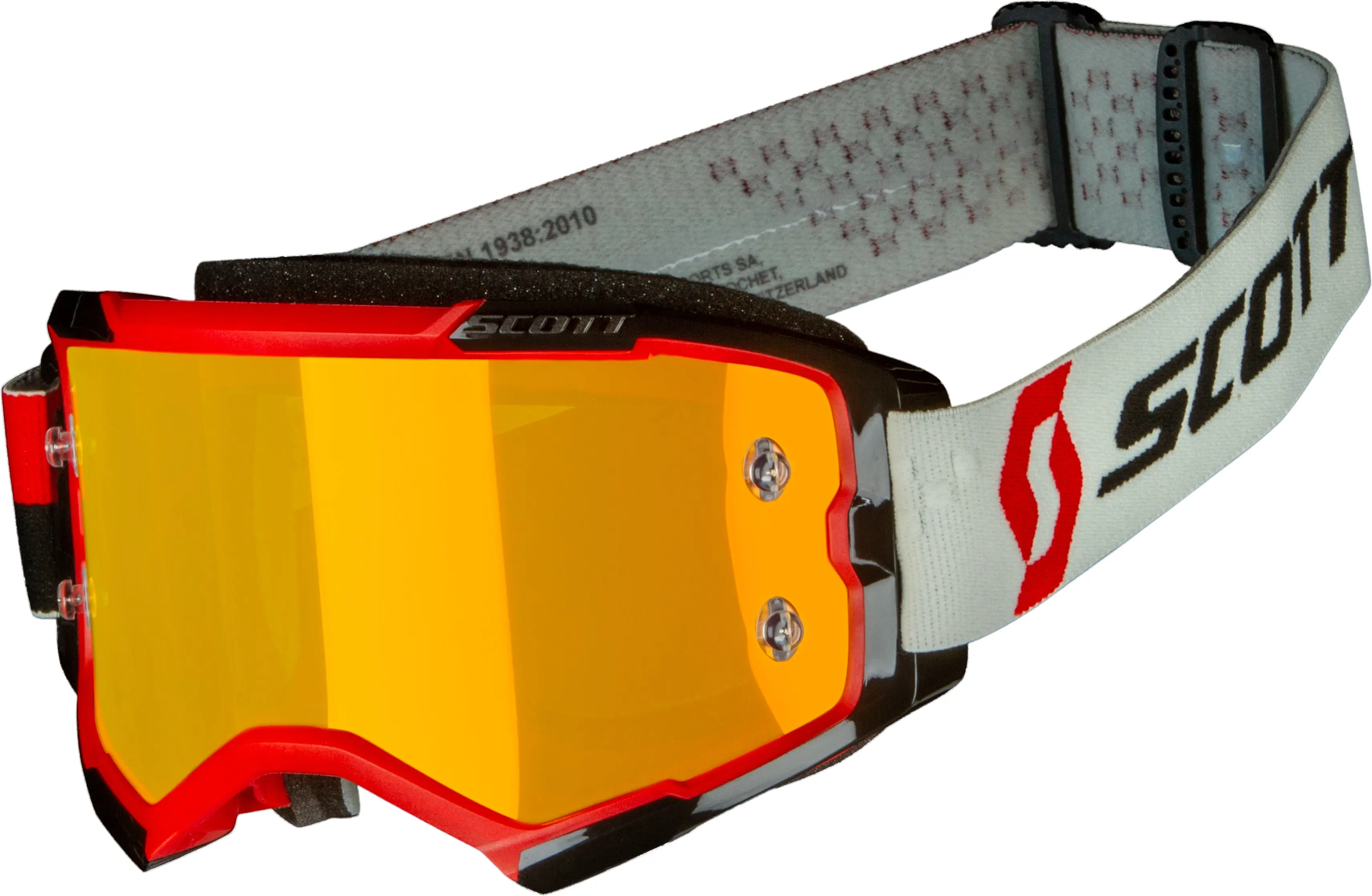 Fury Goggle Red/Black Orange Chrome Works - Image 4