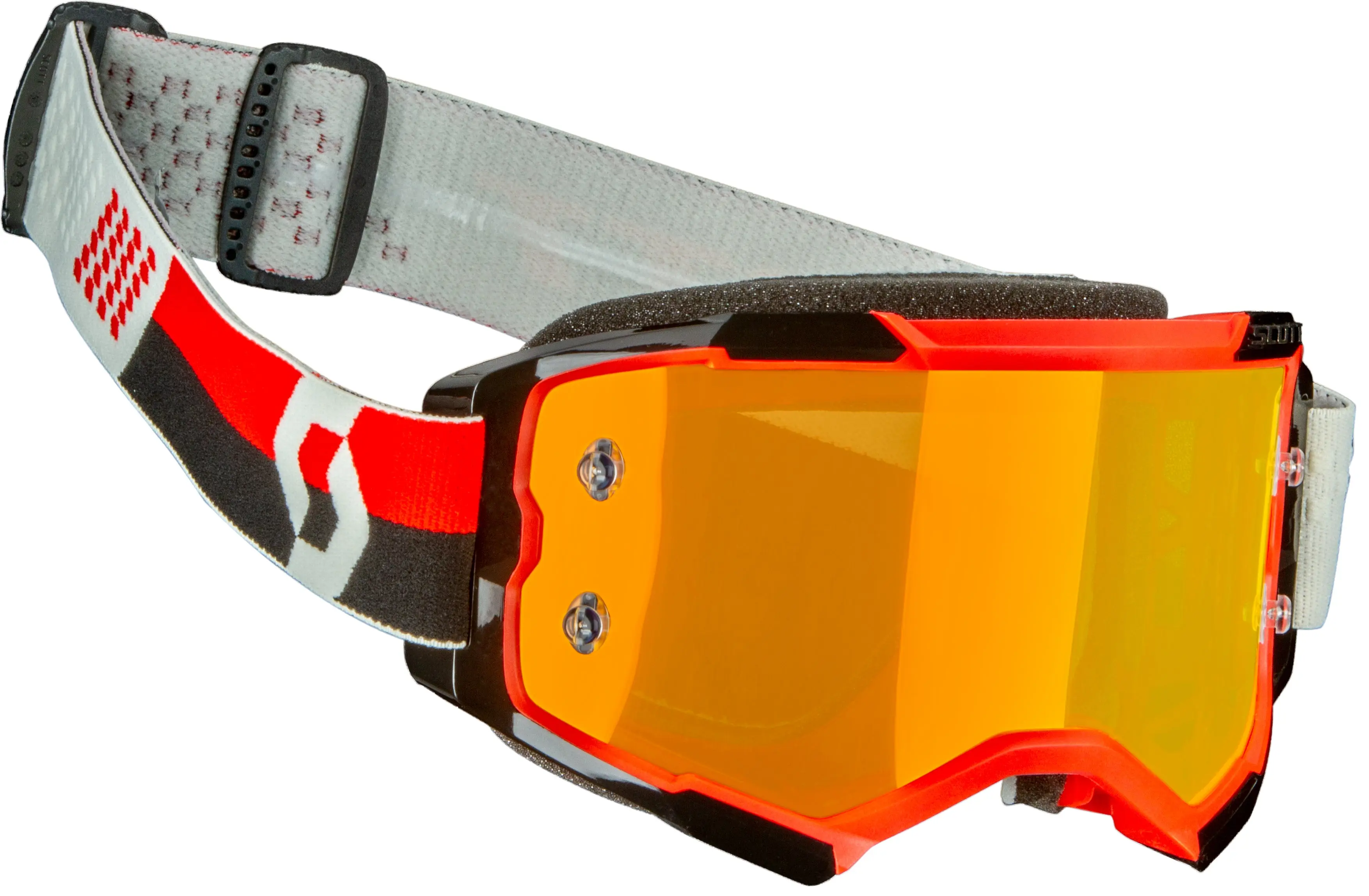 Fury Goggle Red/Black Orange Chrome Works - Image 5