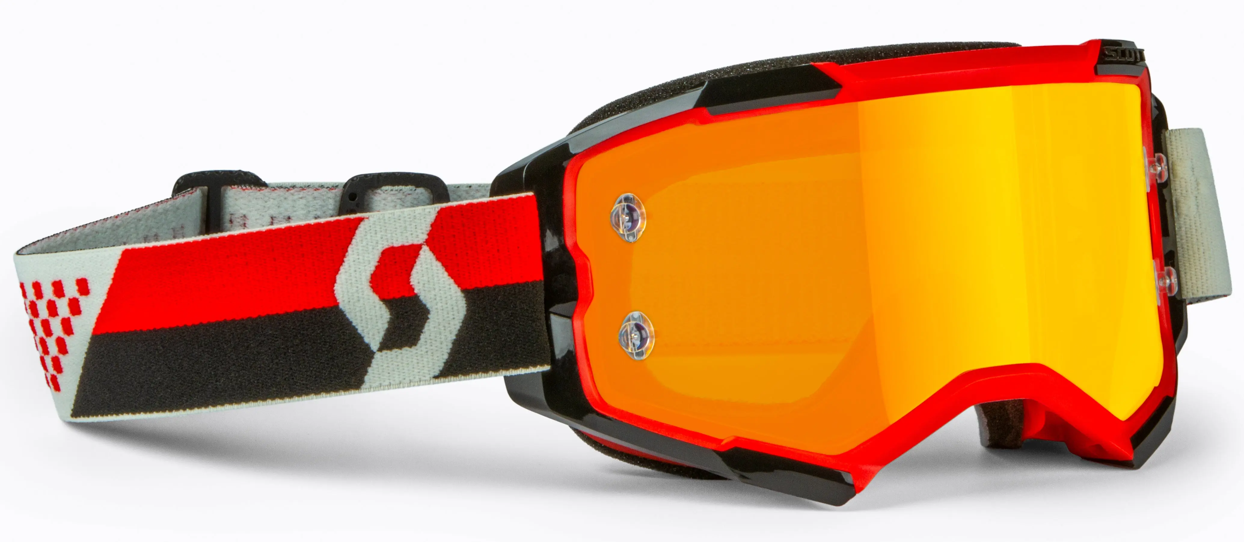 Fury Goggle Red/Black Orange Chrome Works - Image 6