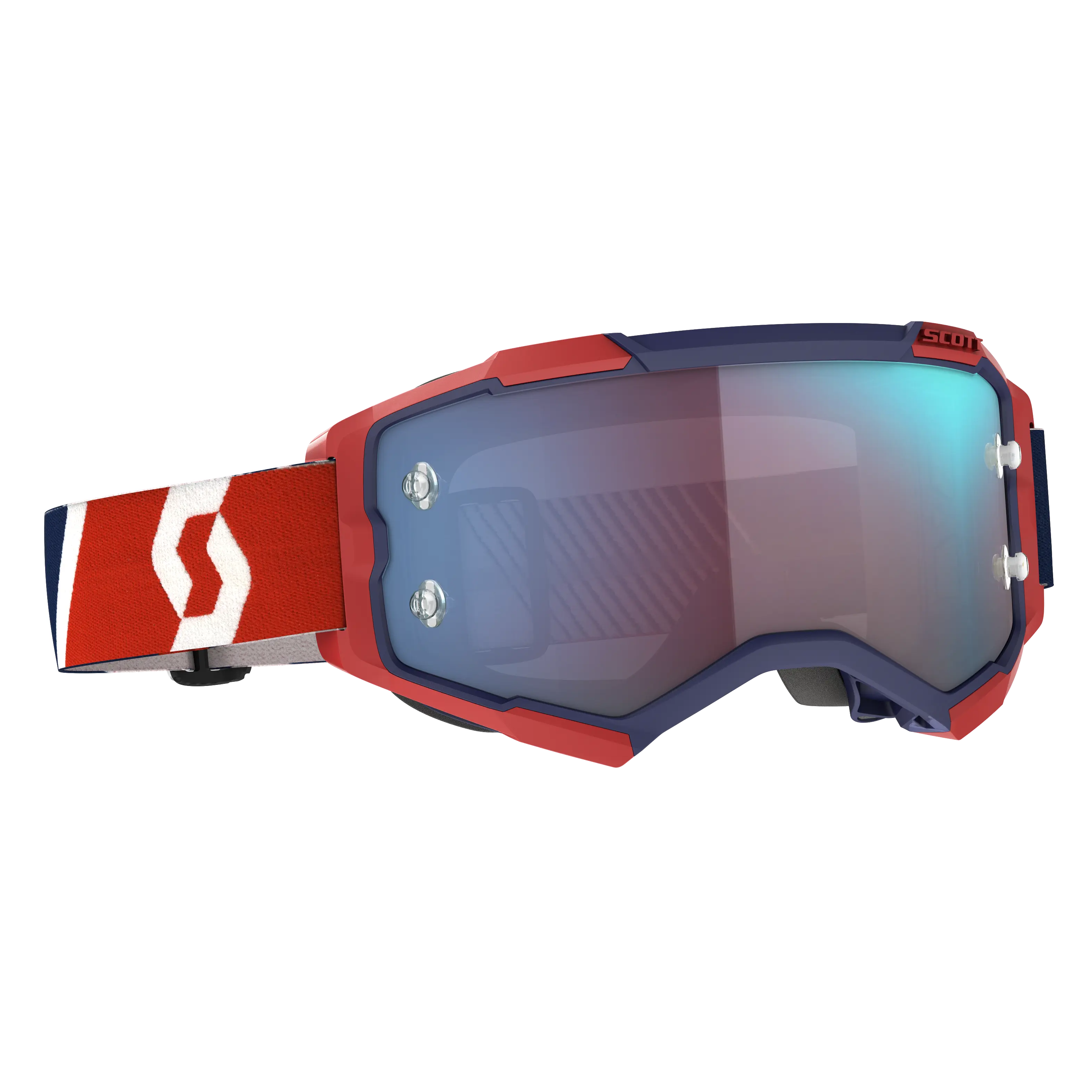 Fury Goggle Red/Blue Blue Chrome Works Lens - Image 3