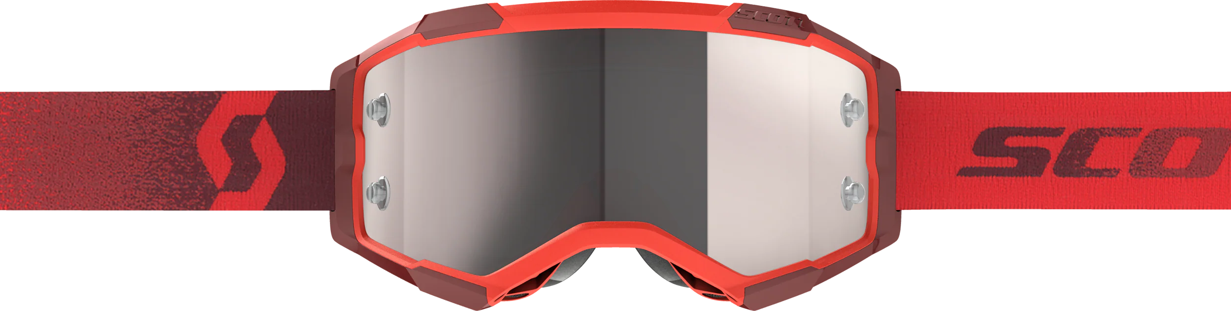 Fury Goggle Red Silver Chrome Works - Image 2