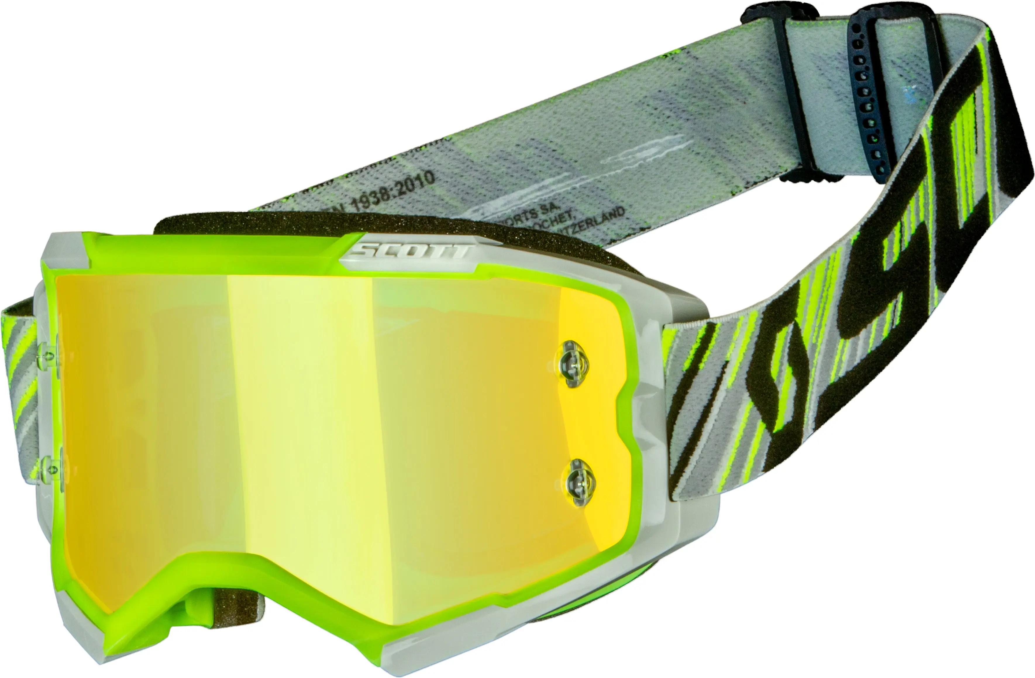 Fury Goggle Yellow/Grey Yellow Chrome Works - Image 3