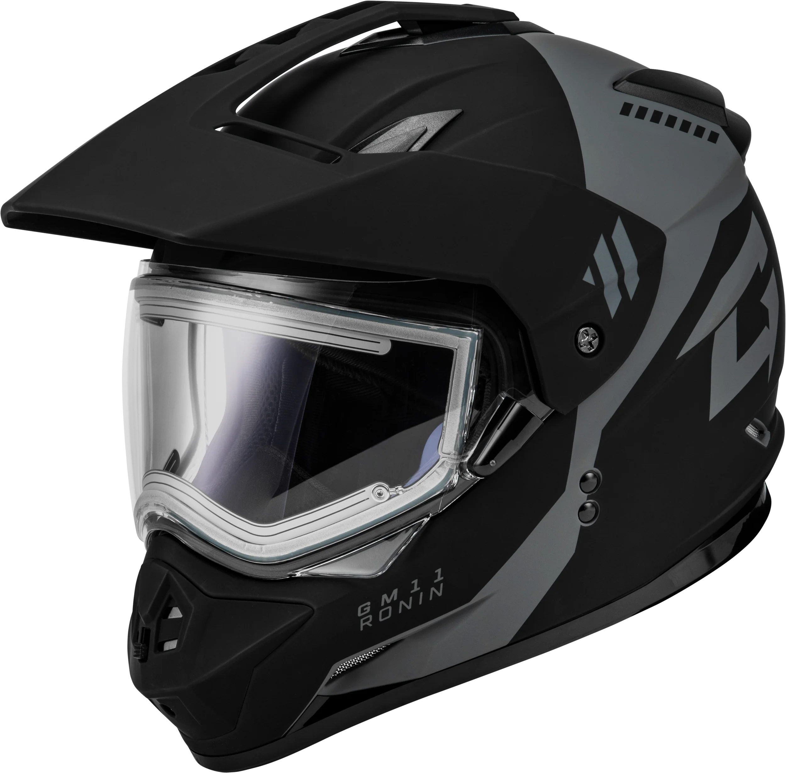 Gm 11s Ronin Snow Helmet W/ Elec Shld Matte Blk/Silver Xs - Image 4