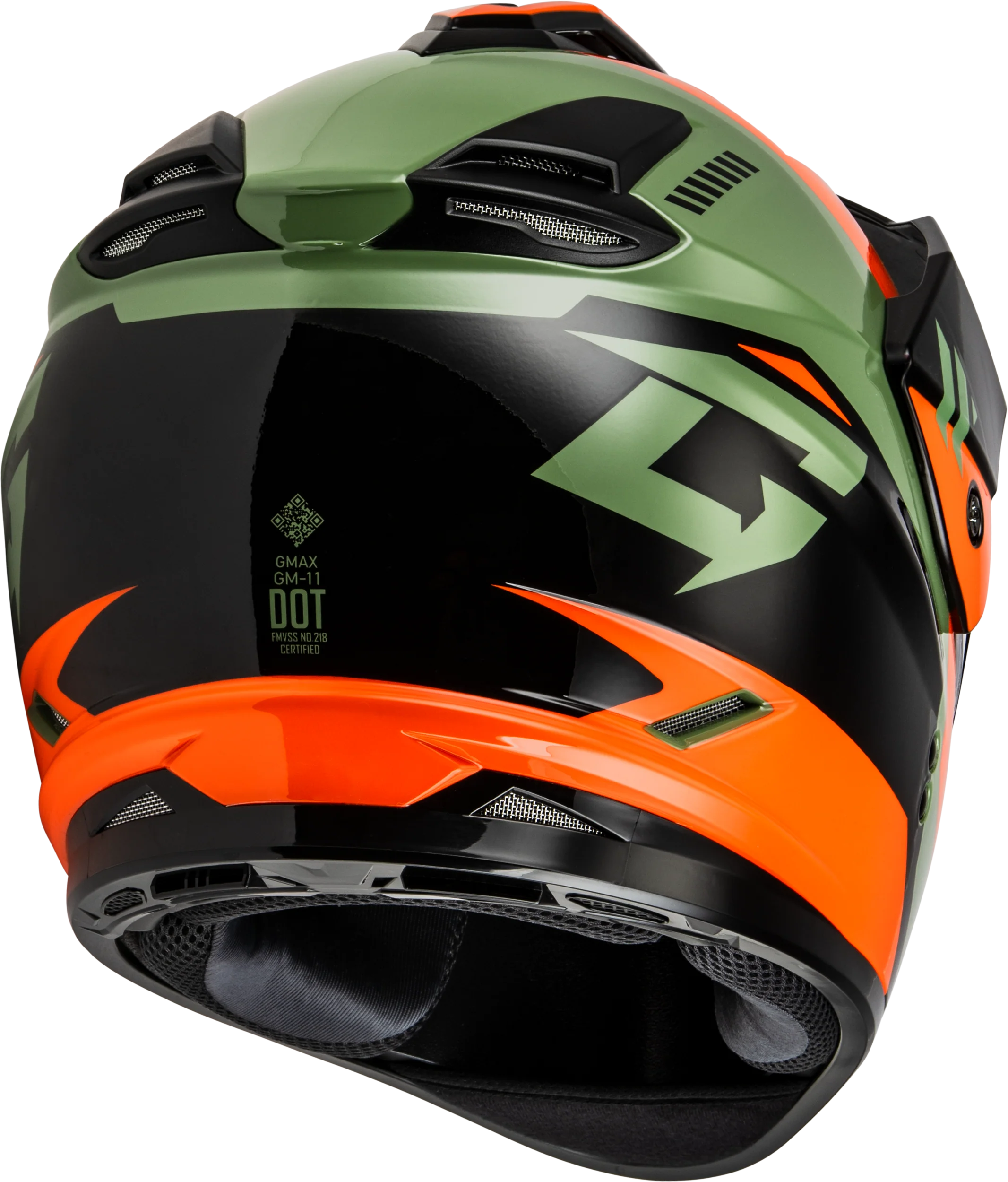 Gm 11s Ronin Snow Helmet W/ Elec Shld Orange/Grey/Black Md - Image 3