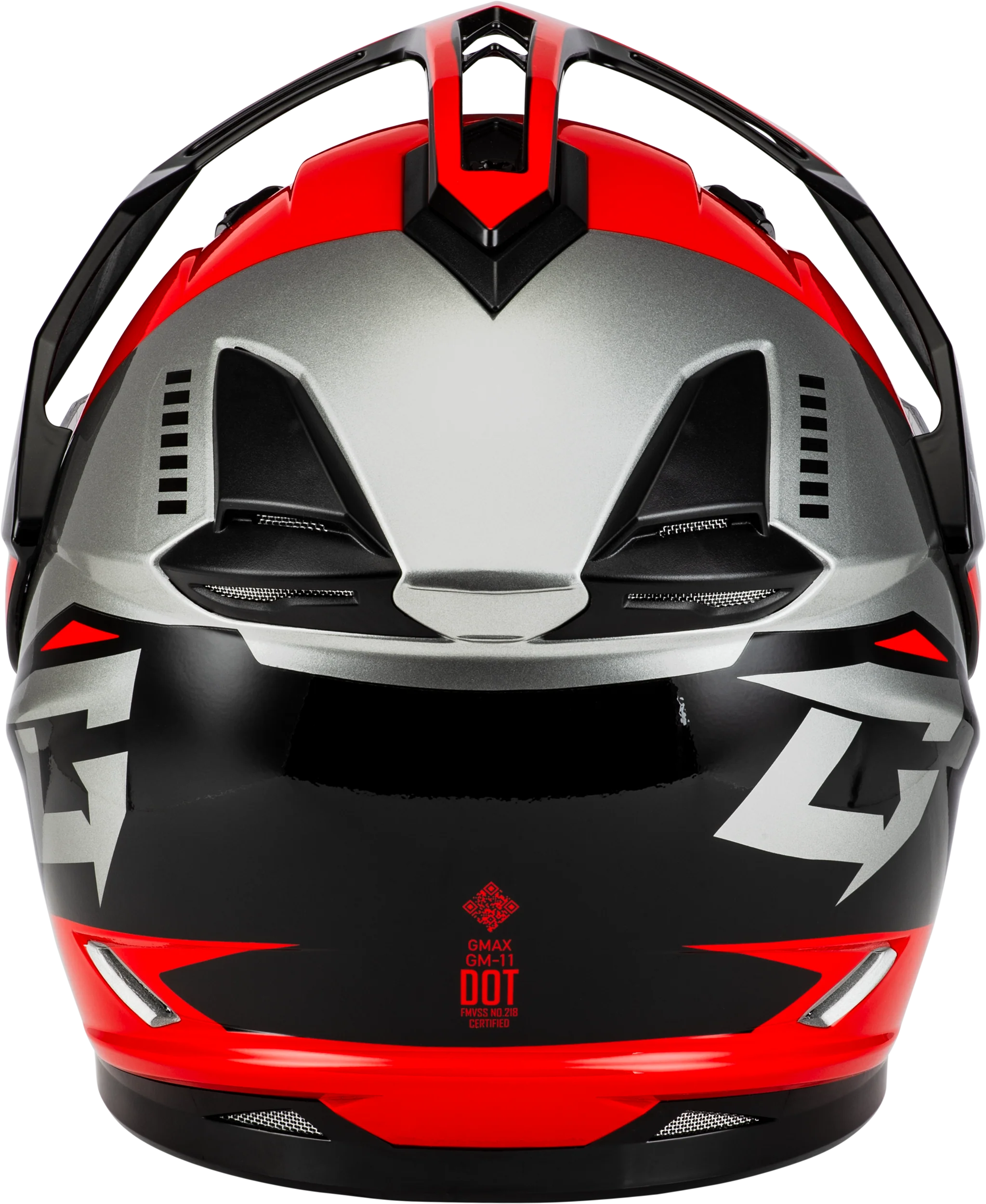 Gm 11s Ronin Snow Helmet W/ Electric Shield Black/Red 3x