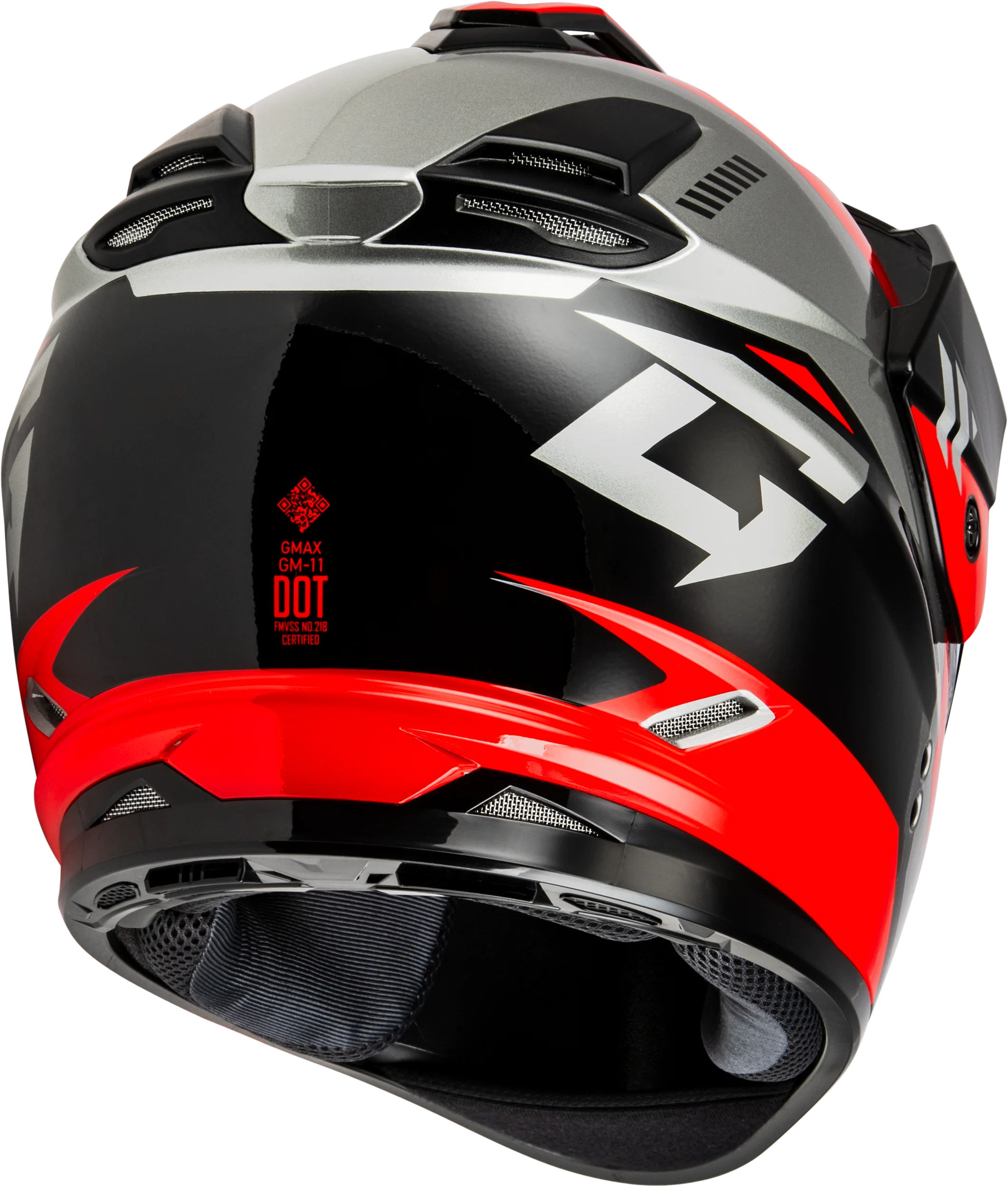 Gm 11s Ronin Snow Helmet W/ Electric Shield Black/Red Xs - Image 3