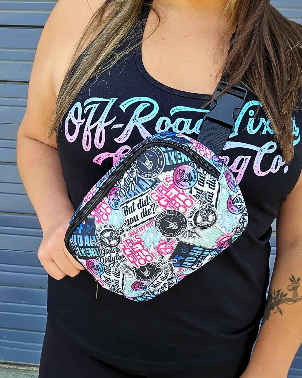 Graffiti Crossbody/Fannypack Bag - Off-Road Vixens - Image 3