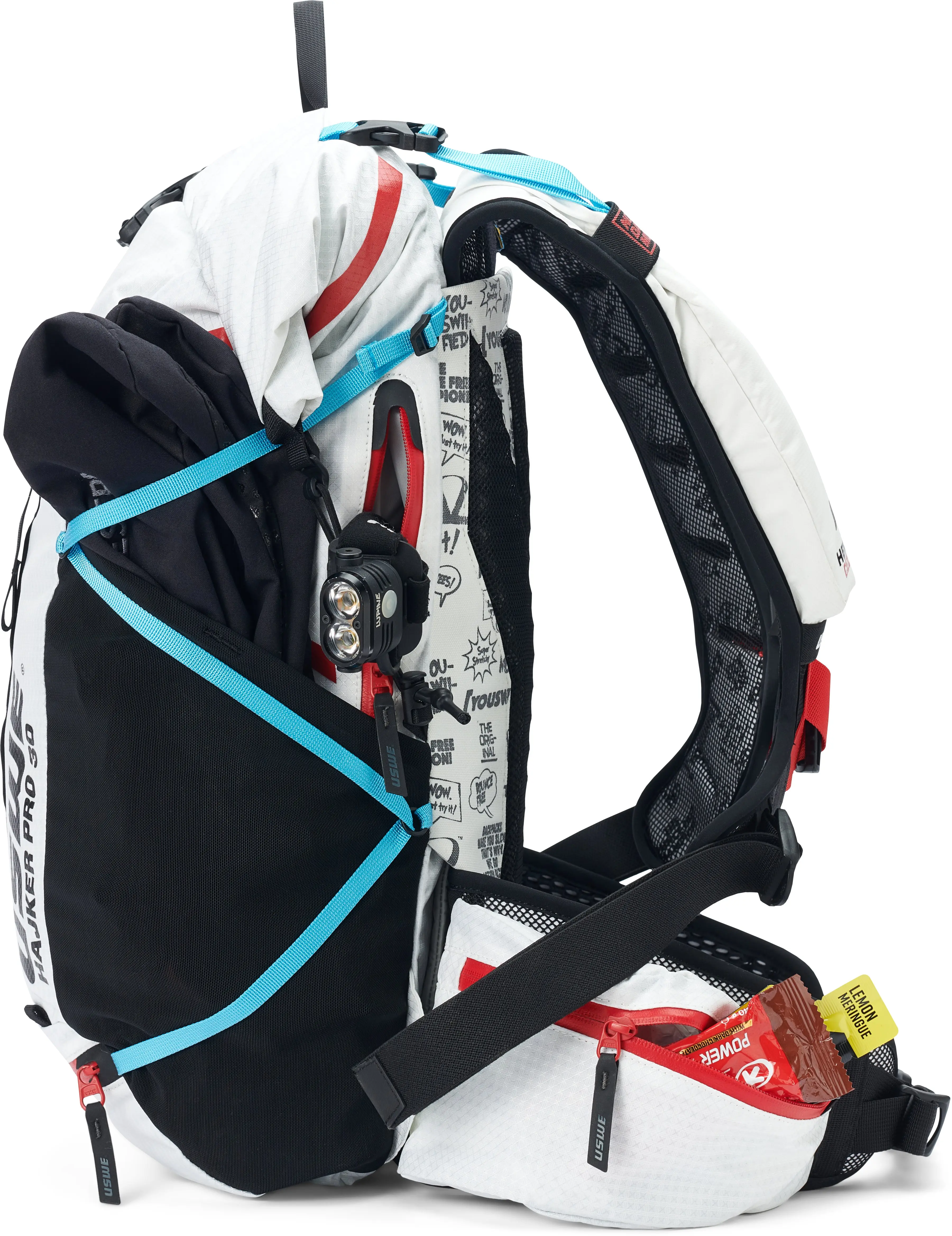 USWE Hajker Pro 30 Winter Daypack Waterproof White/Black - Image 6