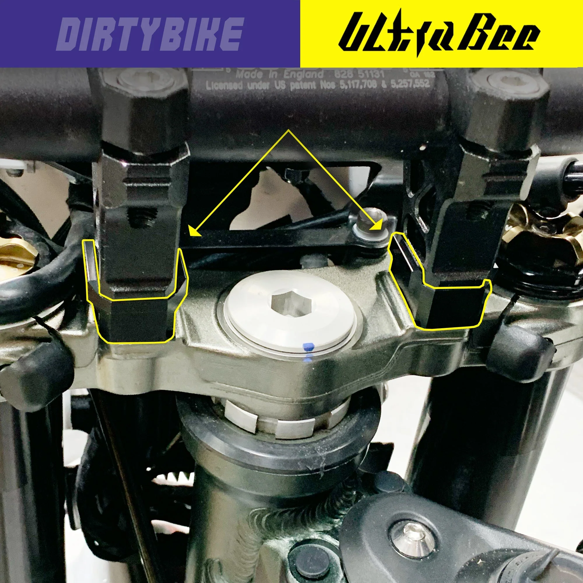 Handlebar Riser CNC Aluminum  15mm | Surron Ultra Bee - Image 2