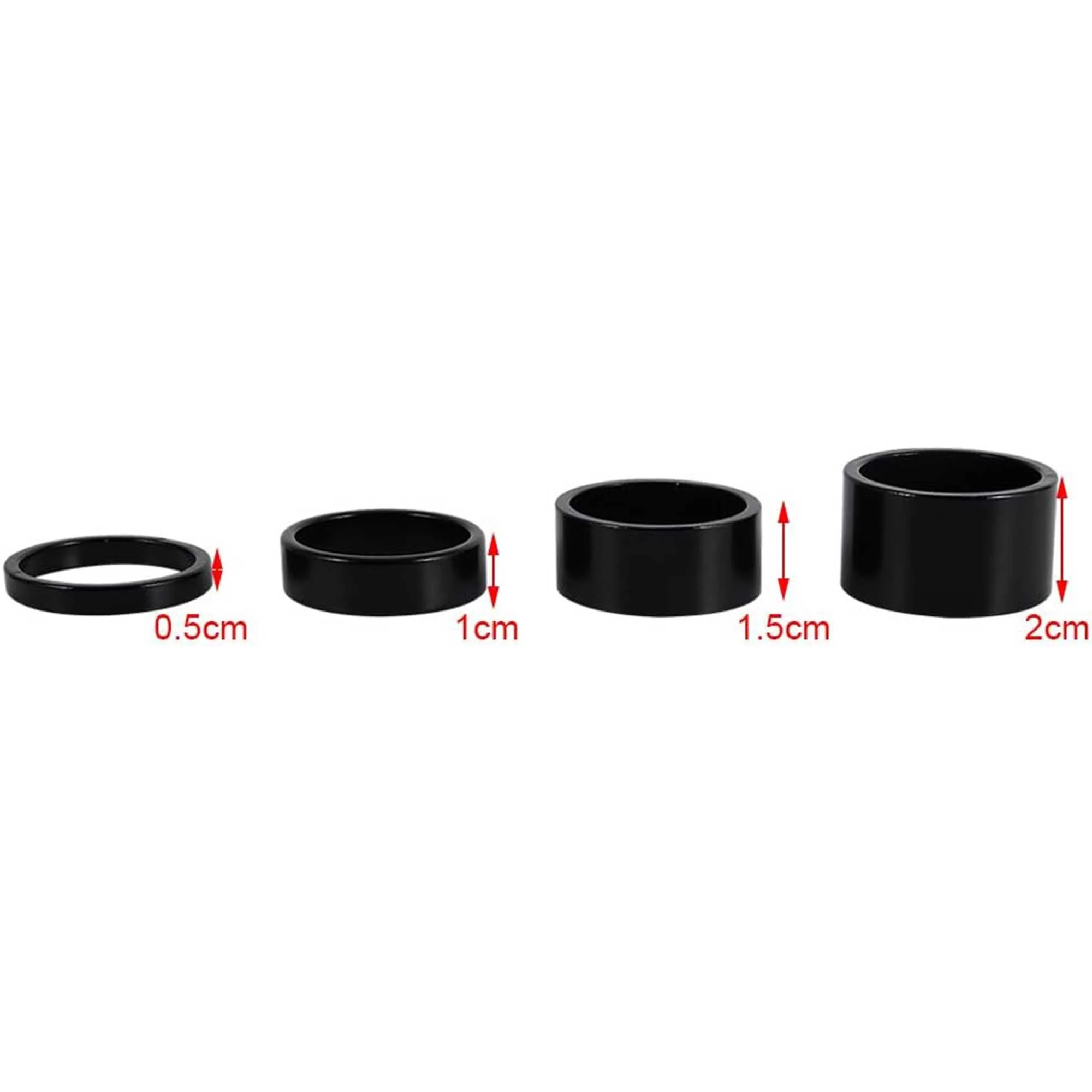 Headset 4PC Spacer Kit - 5mm, 10mm, 15mm, 20mm for Surron | Talaria | E-Ride PRO - Image 2
