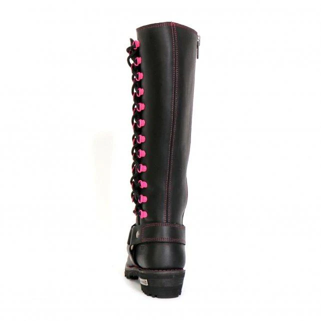 Hot Leathers BTL1006 Ladies 14-inch Black Knee-High Leather Boots with Side Zipper Entry - Image 4