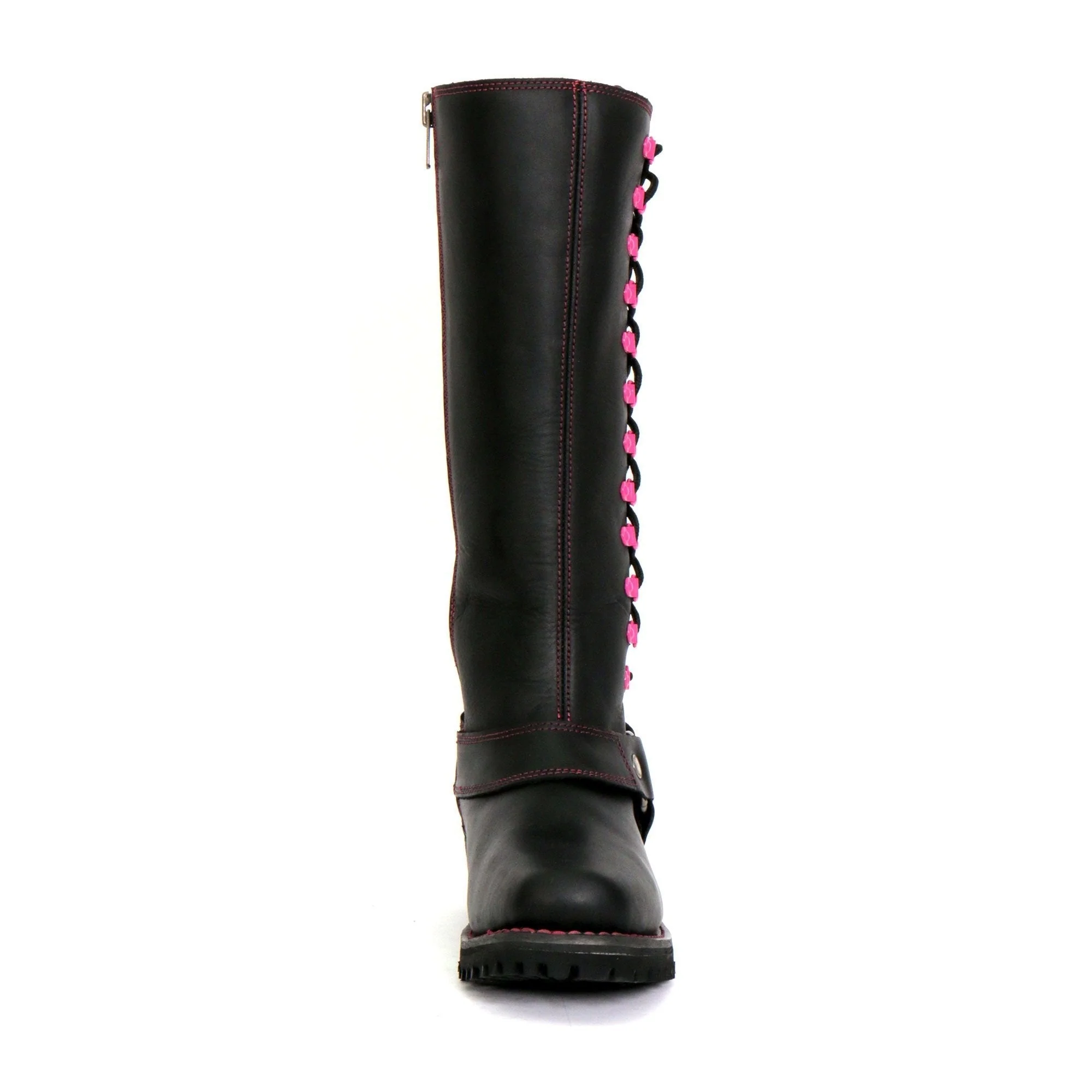 Hot Leathers BTL1006 Ladies 14-inch Black Knee-High Leather Boots with Side Zipper Entry - Image 5