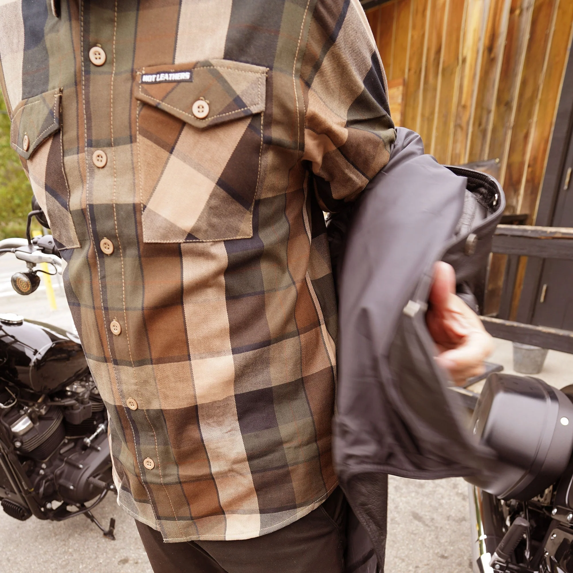 Hot Leathers FLM2013 Men's 'Sidewinder' Flannel Long Sleeve Shirt - Image 4