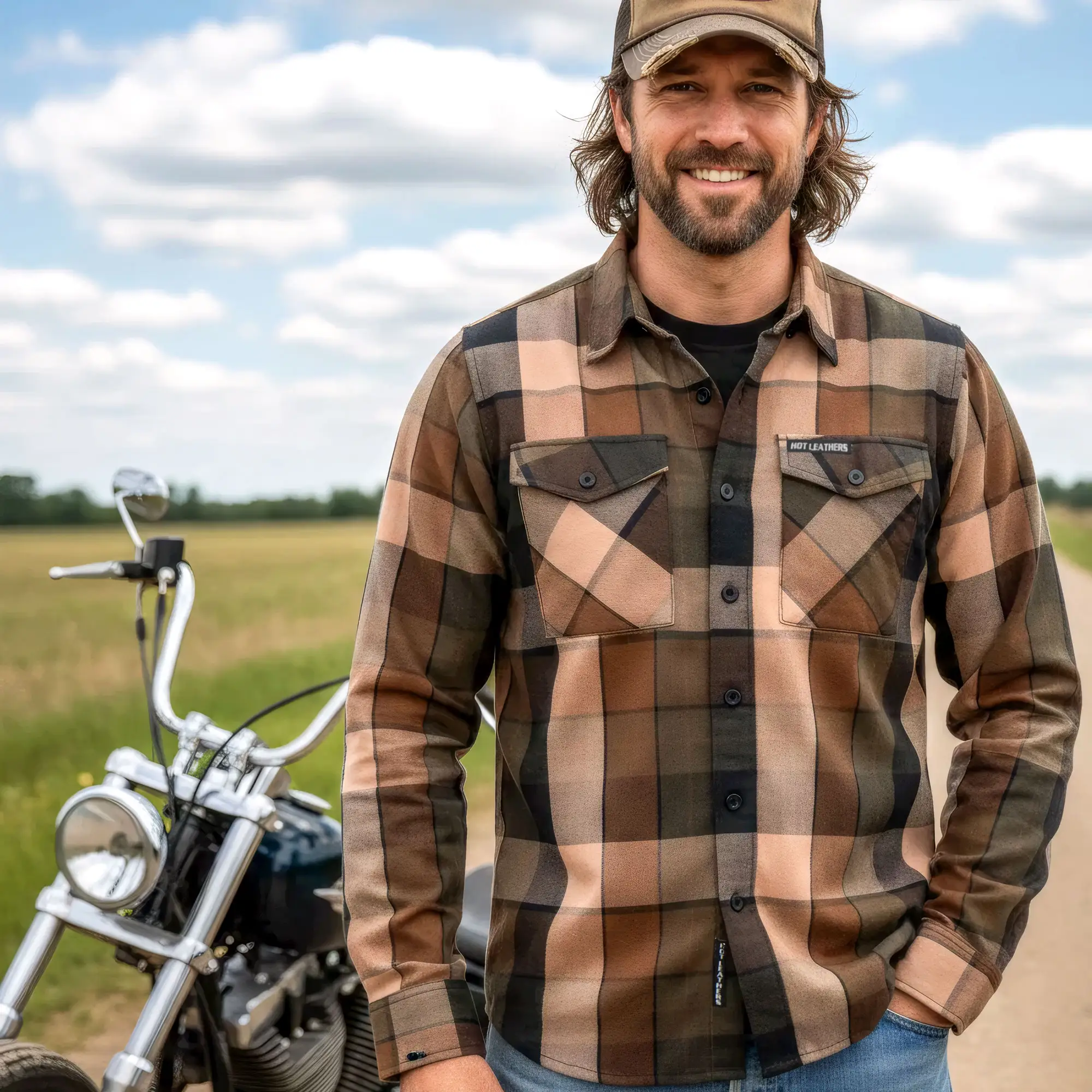 Hot Leathers FLM2013 Men's 'Sidewinder' Flannel Long Sleeve Shirt - Image 6
