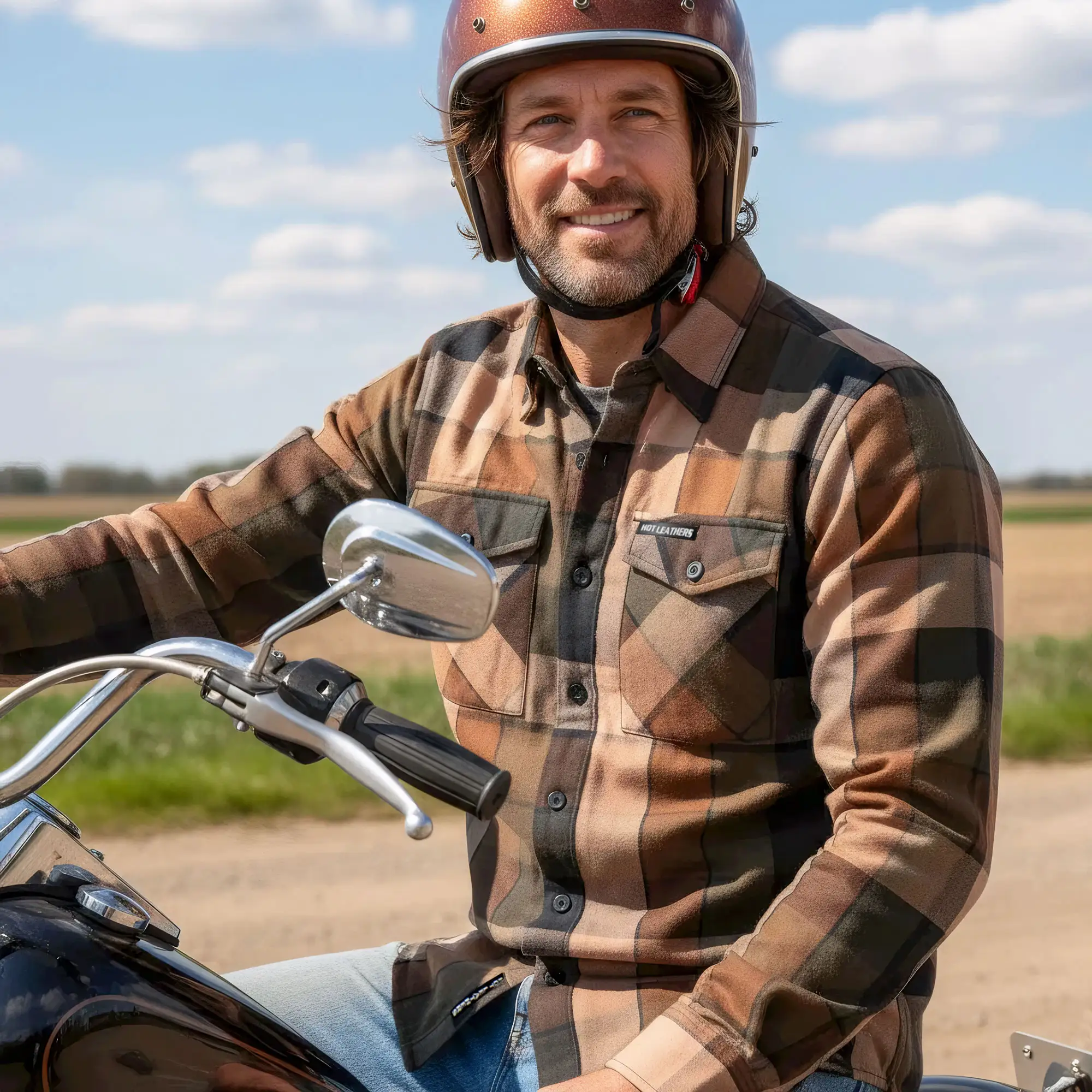 Hot Leathers FLM2013 Men's 'Sidewinder' Flannel Long Sleeve Shirt - Image 7