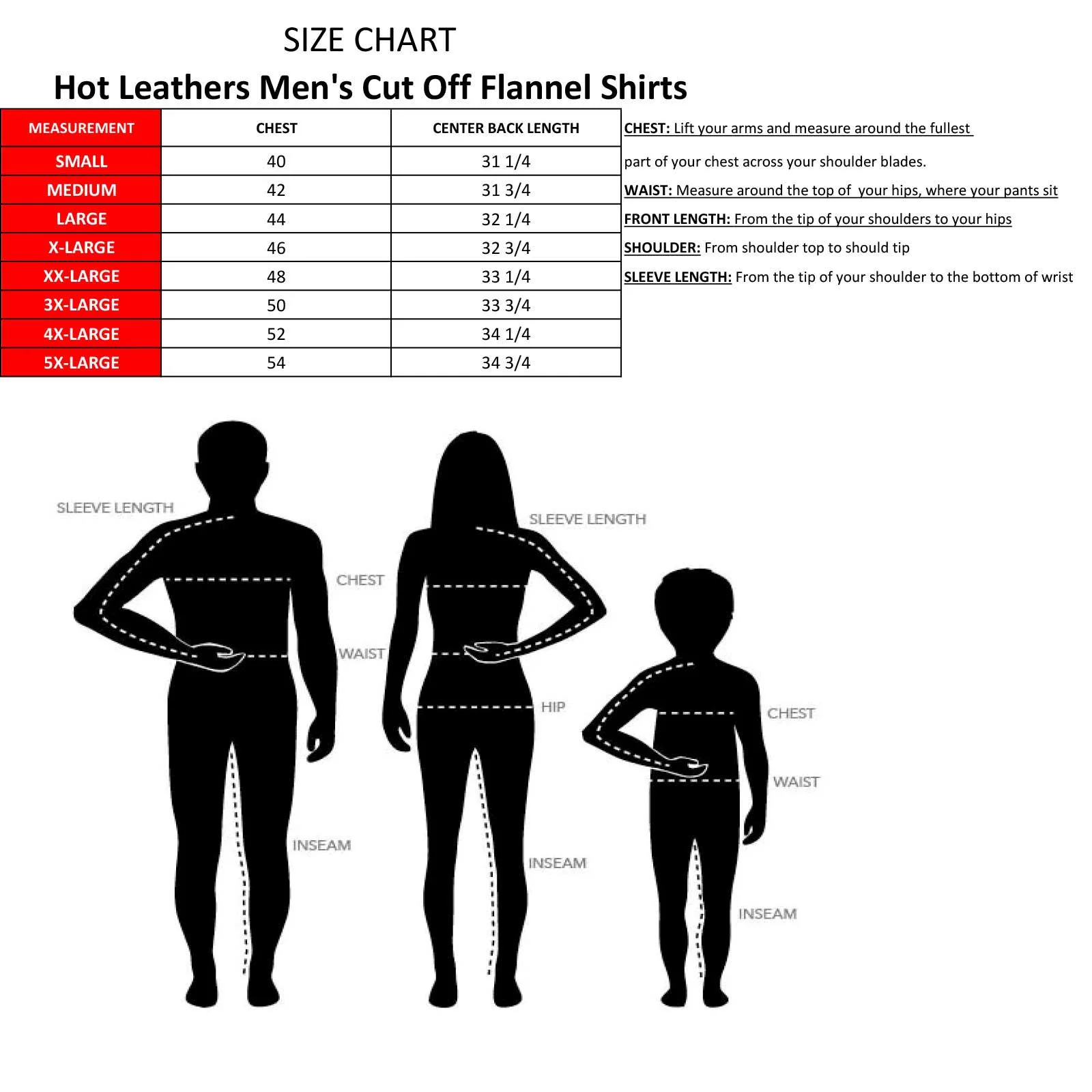Hot Leathers FLM5001 Men’s Black and Red Sleeveless Cotton Flannel Shirt - Image 3