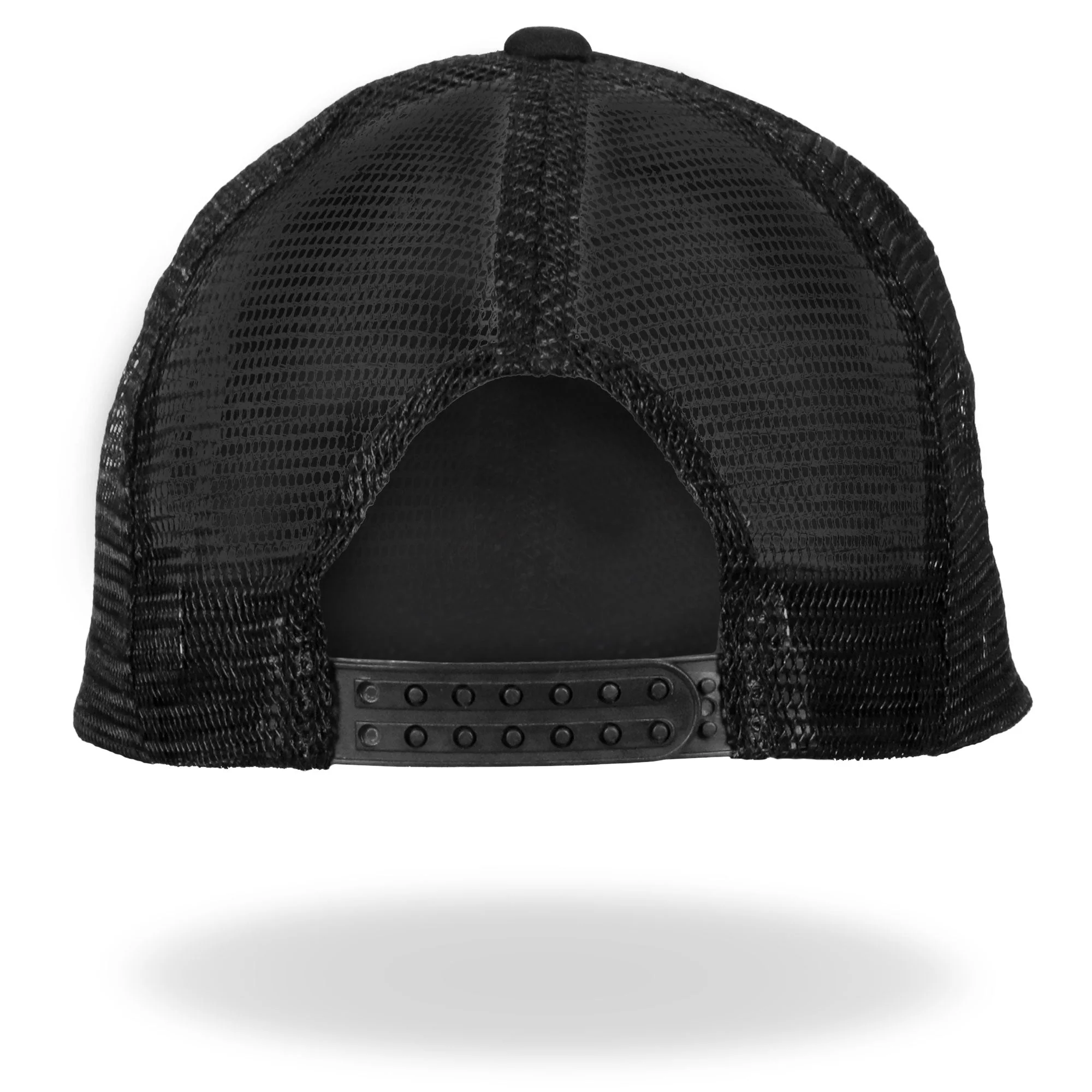 Hot Leathers GSH1004 Middle Finger Black Trucker Hat - Image 4