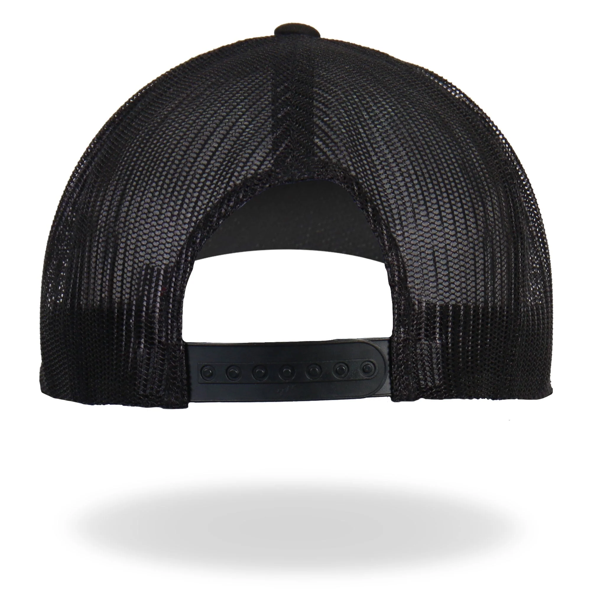 Hot Leathers GSH2005 Vintage American Flag All Black Snap Back Hat - Image 4