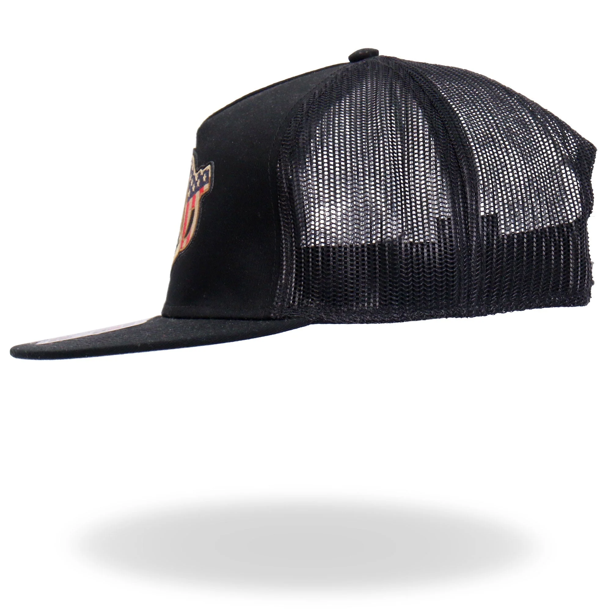 Hot Leathers GSH2025 Black All American Hilbilly Snapback - Image 3