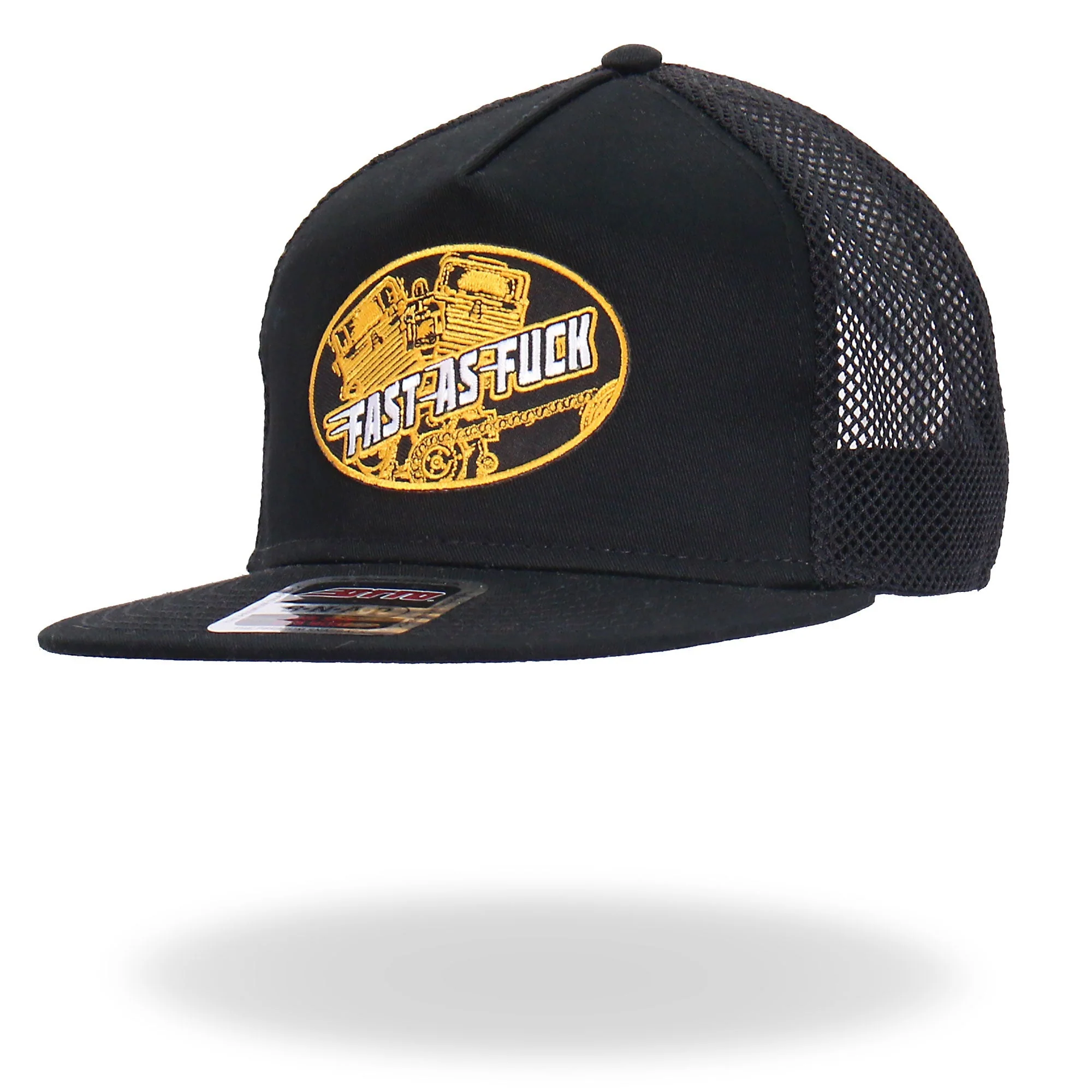 Hot Leathers GSH2027 Black Fast As Fuck Snapback - Image 2