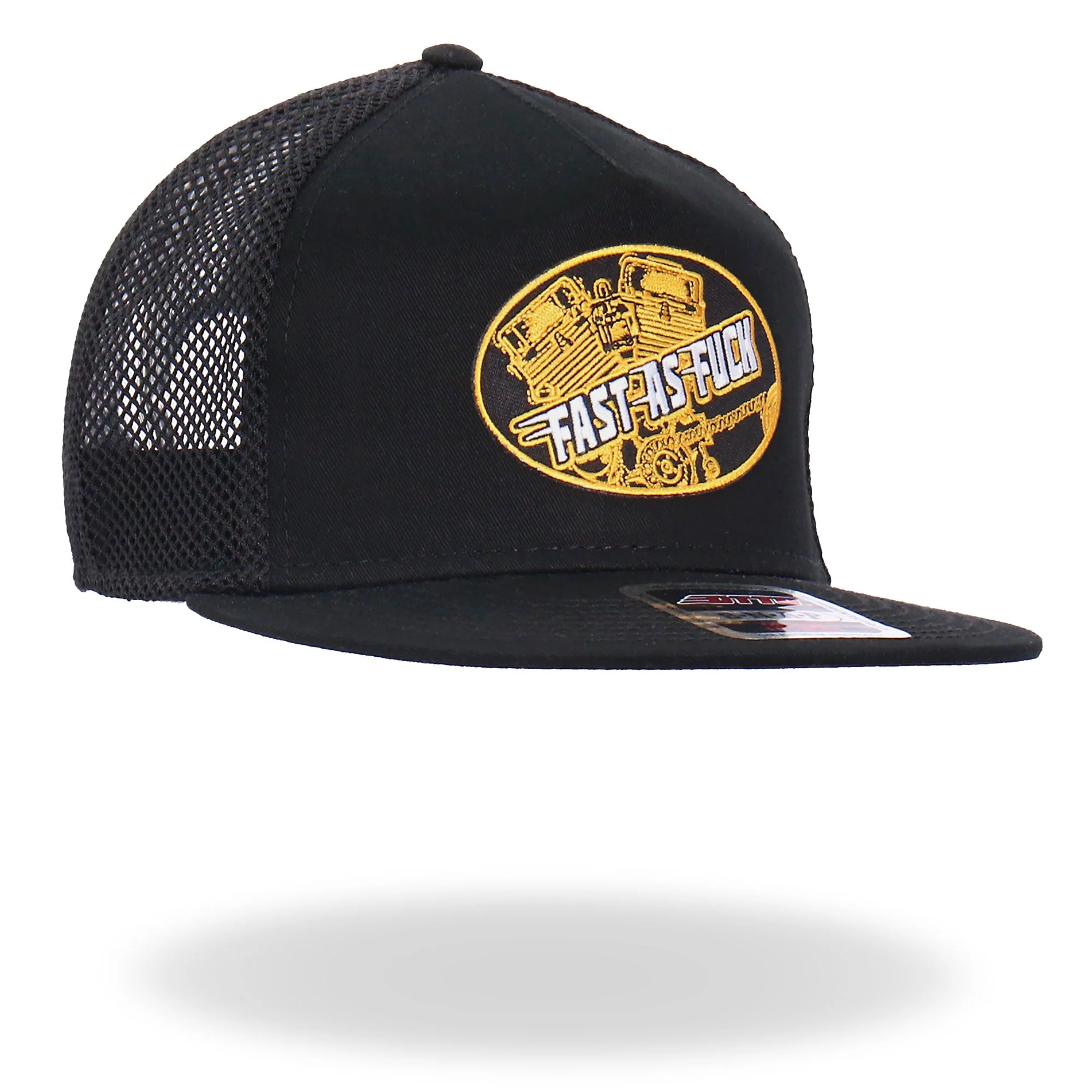 Hot Leathers GSH2027 Black Fast As Fuck Snapback - Image 6