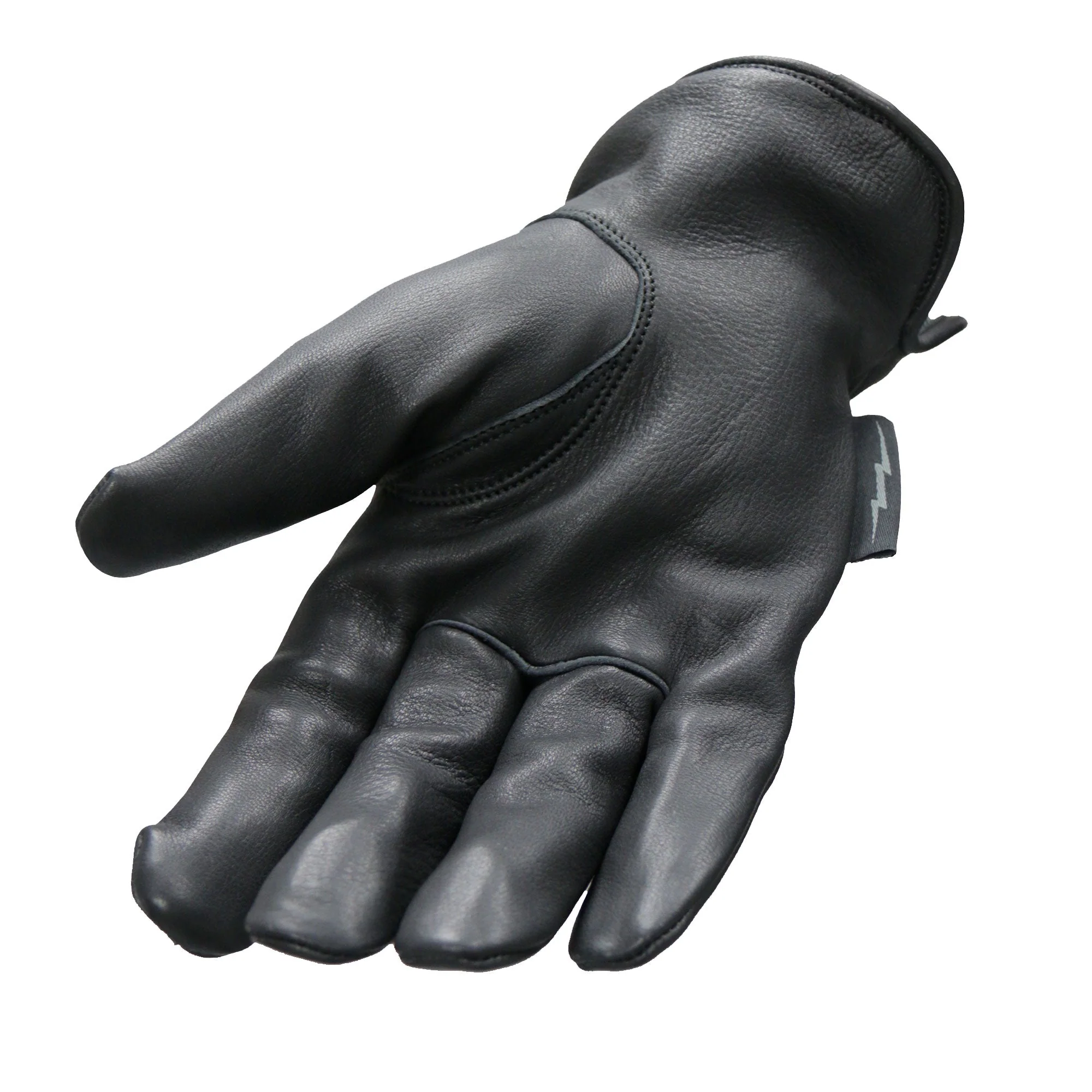 Hot Leathers GVD2003 Uni-Sex 'Grey and Black Flannel Lined' Deer Skin Leather Gloves - Image 3