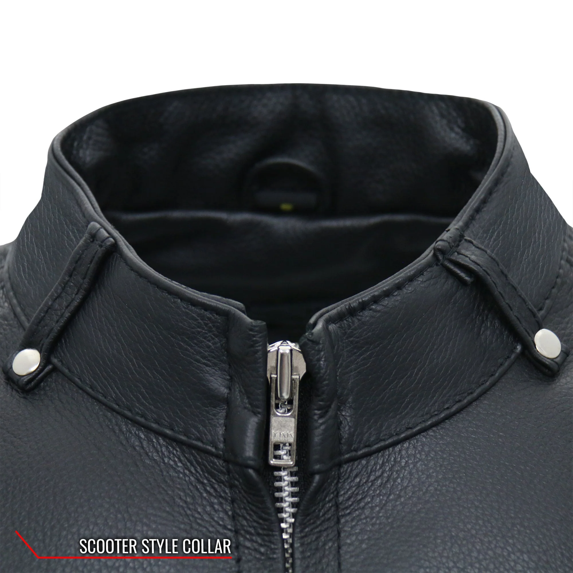 Hot Leathers JKL1025 Ladies Motorcycle style Lace Up Sleeves Leather Biker Jacket - Image 11
