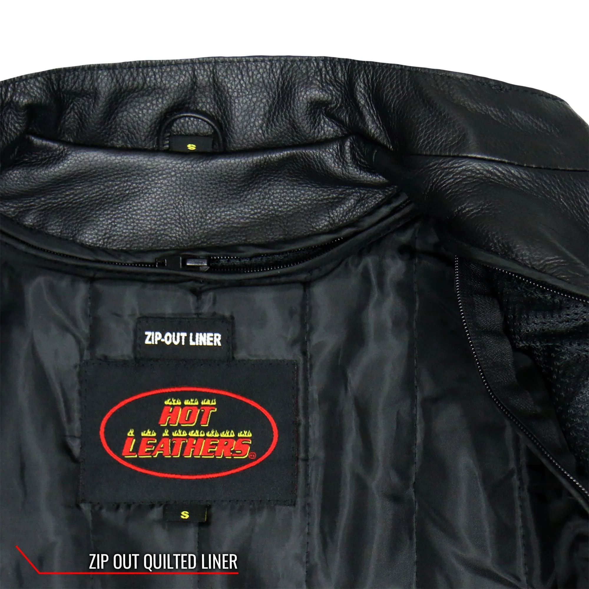 Hot Leathers JKL1025 Ladies Motorcycle style Lace Up Sleeves Leather Biker Jacket - Image 12