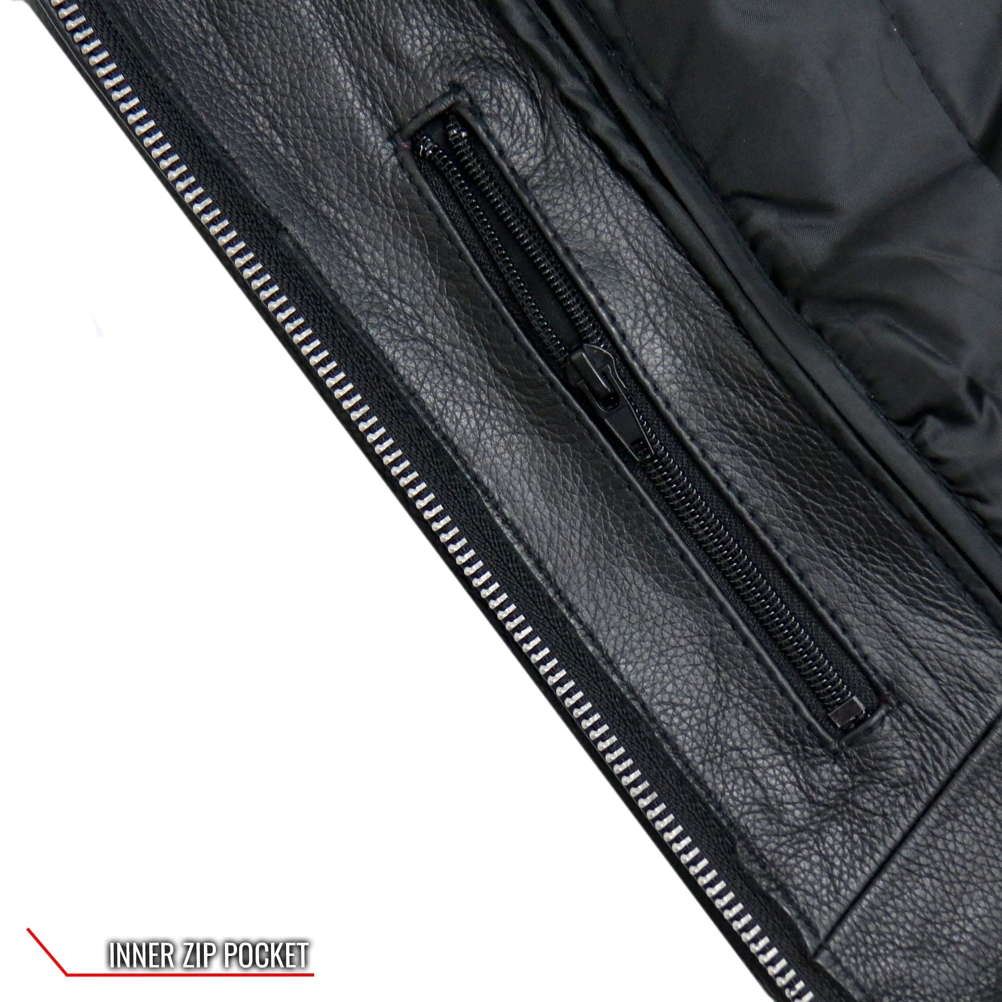 Hot Leathers JKL1025 Ladies Motorcycle style Lace Up Sleeves Leather Biker Jacket - Image 14