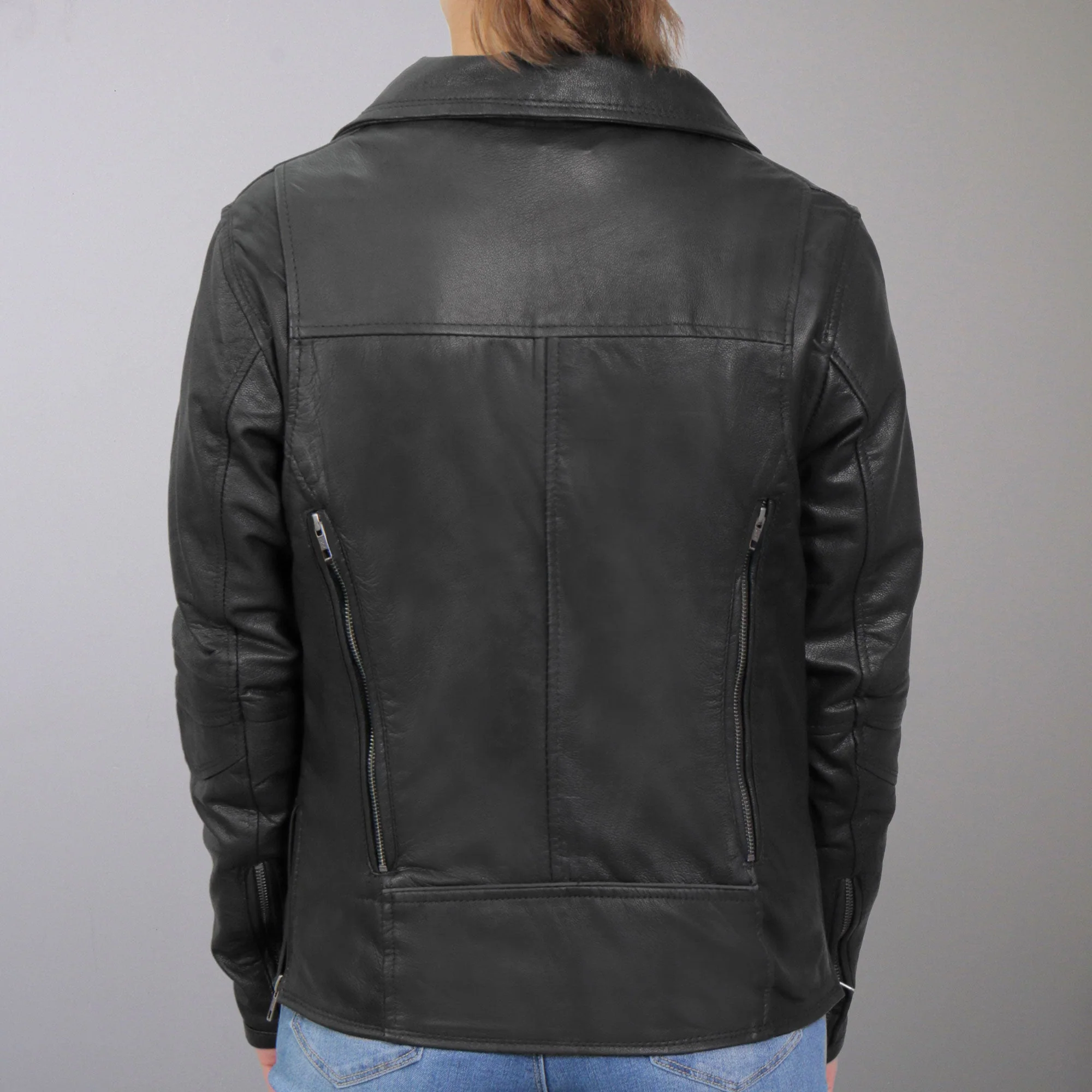 Hot Leathers JKL1029 Ladies Leather Motorcycle Concealed carry Biker Jacket with Vents and Side Zippers - Image 11