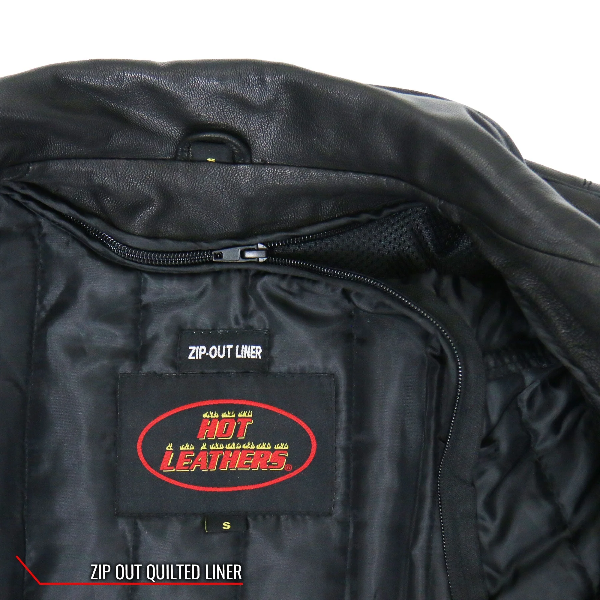 Hot Leathers JKL1029 Ladies Leather Motorcycle Concealed carry Biker Jacket with Vents and Side Zippers - Image 23