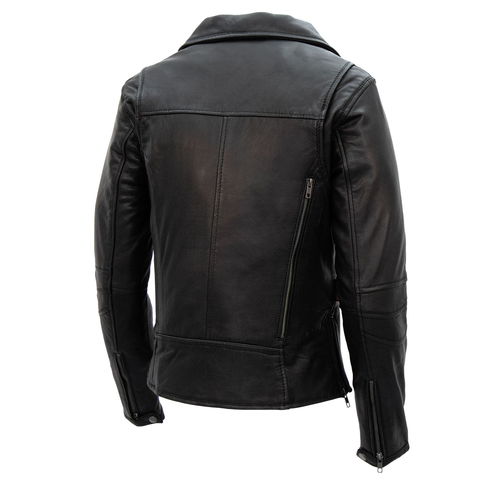 Hot Leathers JKL1029 Ladies Leather Motorcycle Concealed carry Biker Jacket with Vents and Side Zippers - Image 5