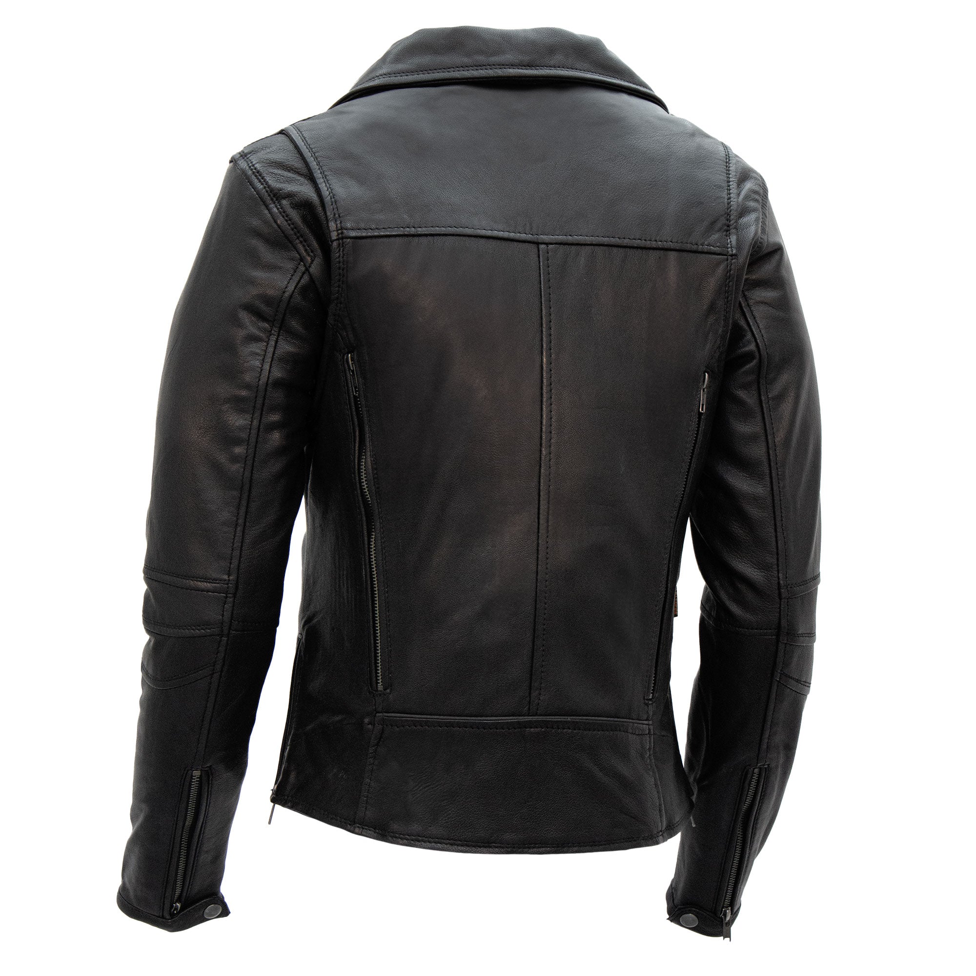 Hot Leathers JKL1029 Ladies Leather Motorcycle Concealed carry Biker Jacket with Vents and Side Zippers - Image 7