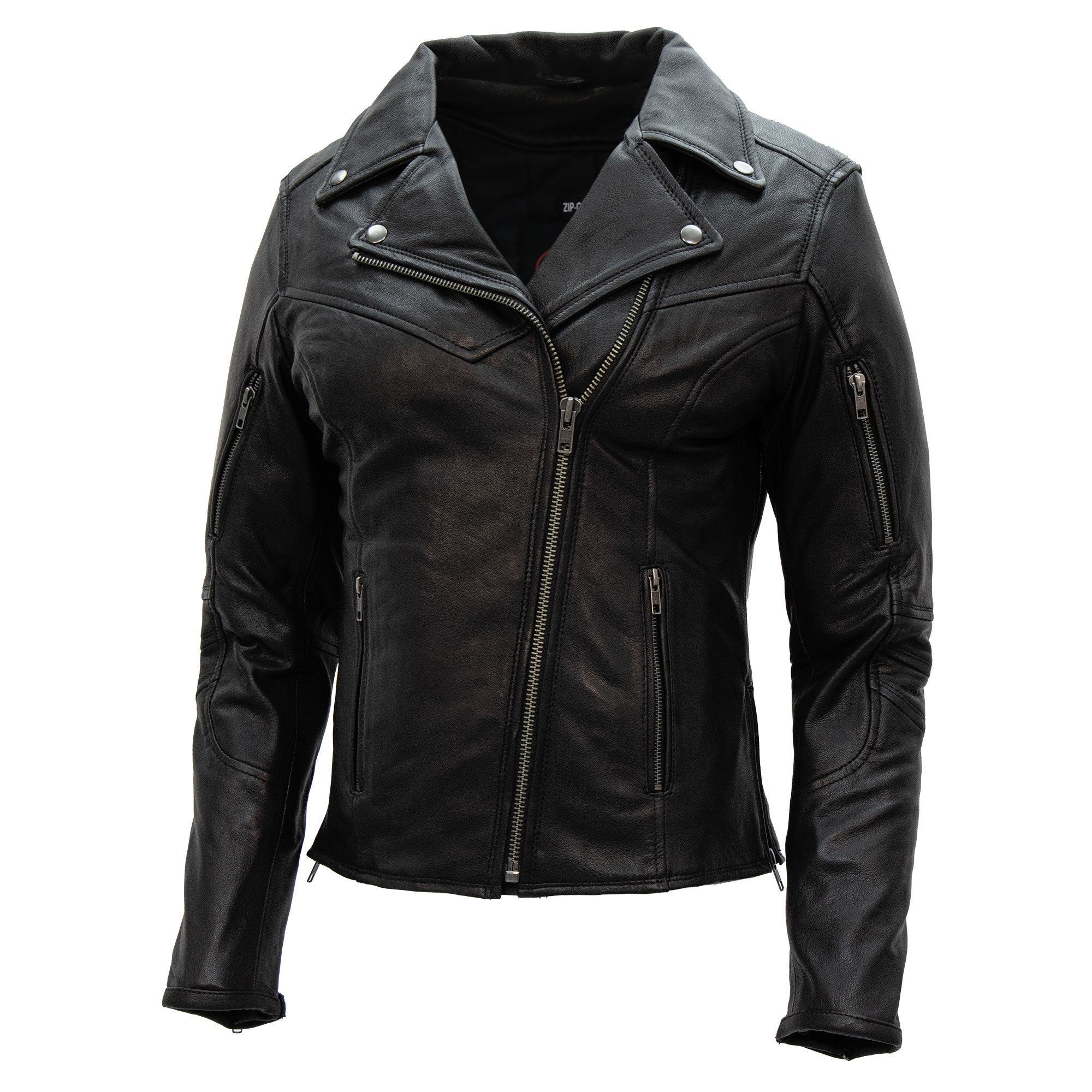 Hot Leathers JKL1029 Ladies Leather Motorcycle Concealed carry Biker Jacket with Vents and Side Zippers - Image 9