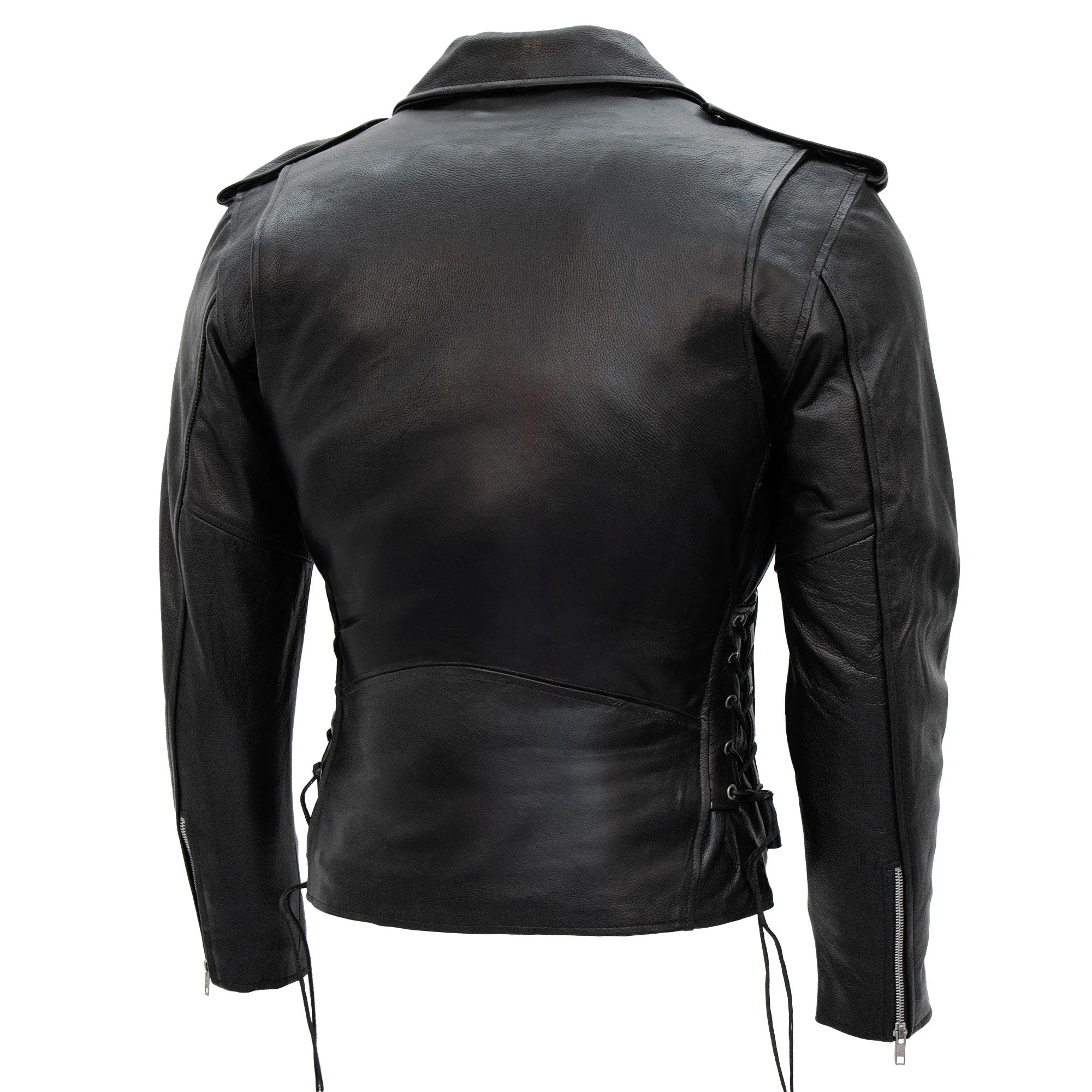 Hot Leathers JKM1002 Classic Men’s Motorcycle Leather Jacket with Zip Out Lining - Image 5