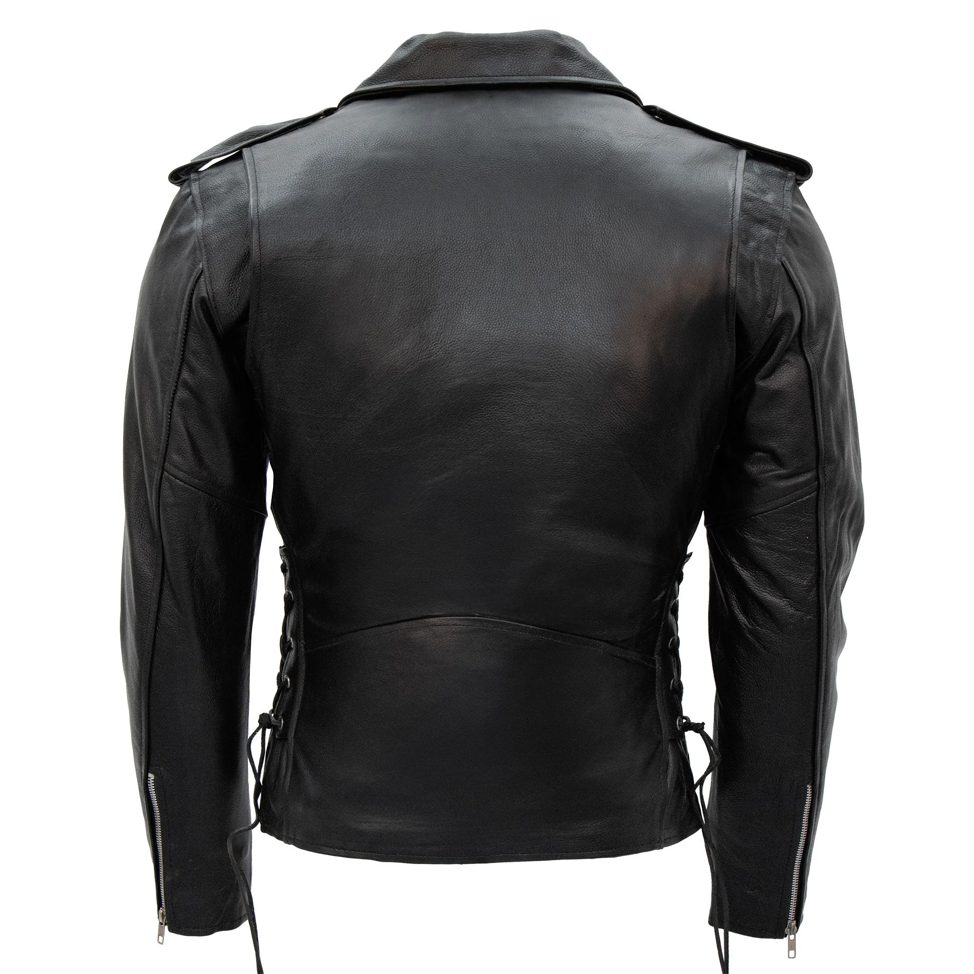 Hot Leathers JKM1002 Classic Men’s Motorcycle Leather Jacket with Zip Out Lining - Image 6