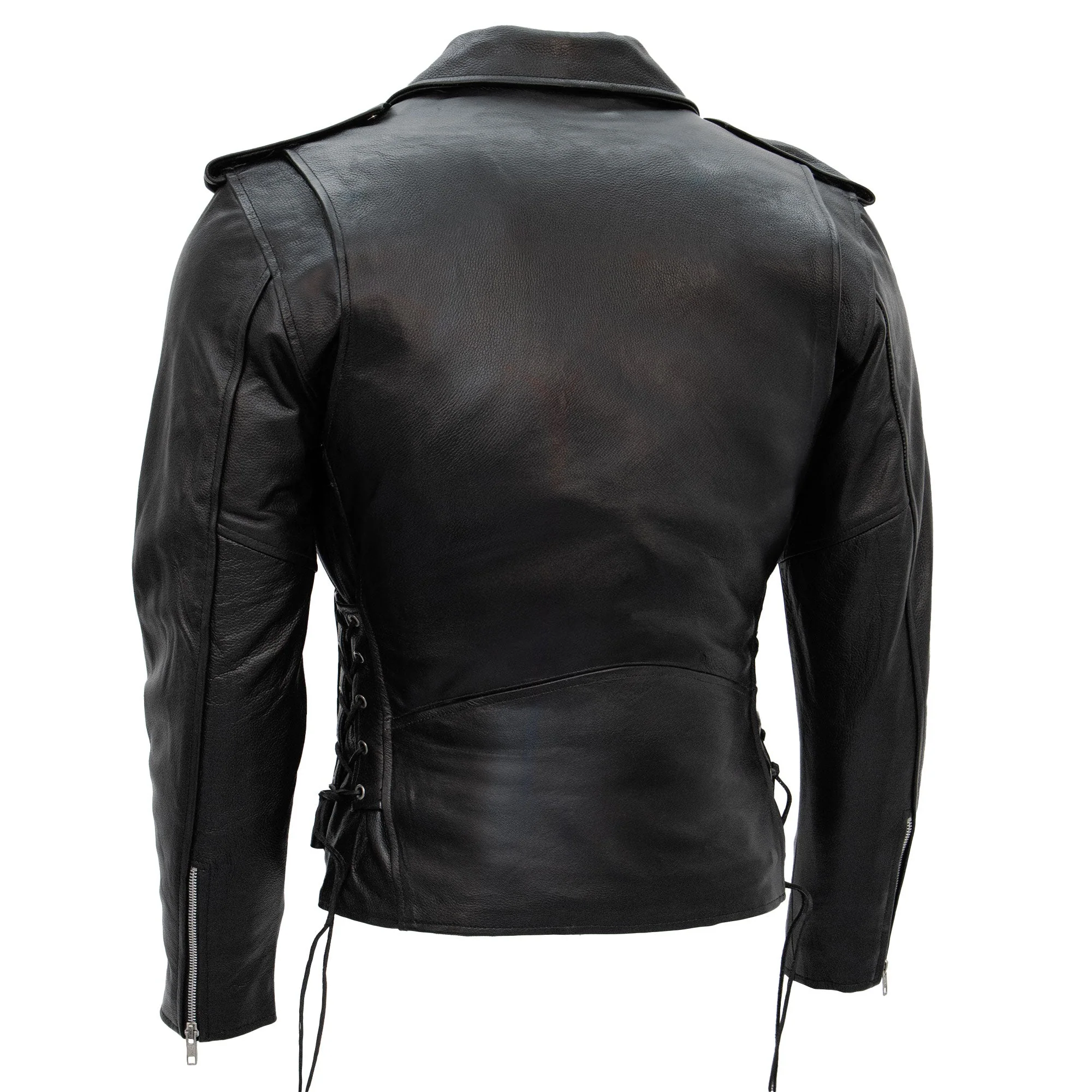 Hot Leathers JKM1002 Classic Men’s Motorcycle Leather Jacket with Zip Out Lining - Image 7