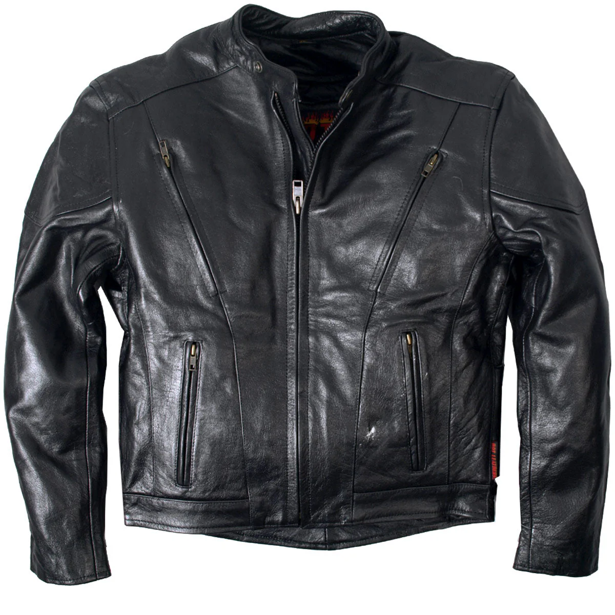 Hot Leathers JKM1010 Men's Motorcycle Vented Leather Biker Jacket - Image 13