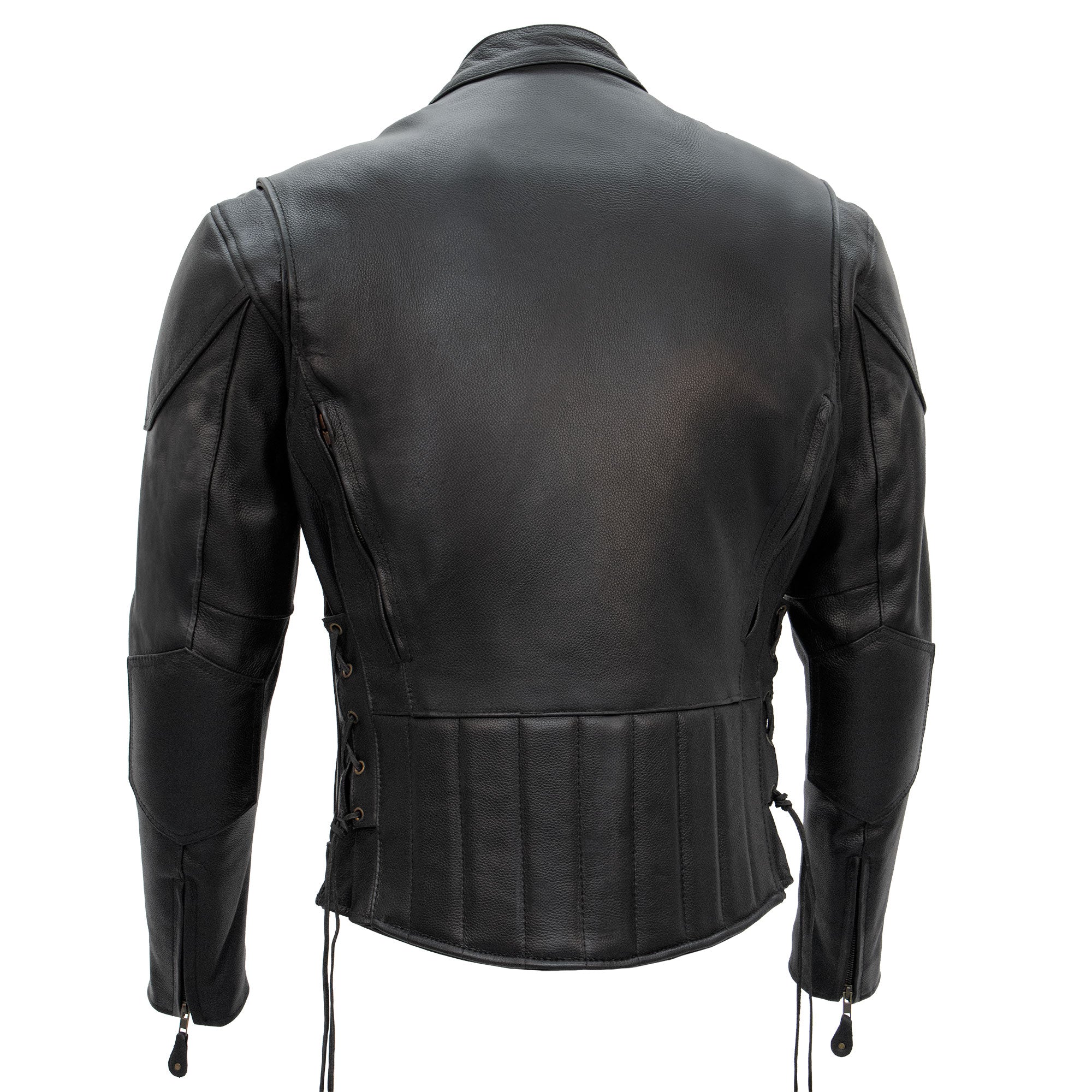 Hot Leathers JKM1010 Men's Motorcycle Vented Leather Biker Jacket - Image 7