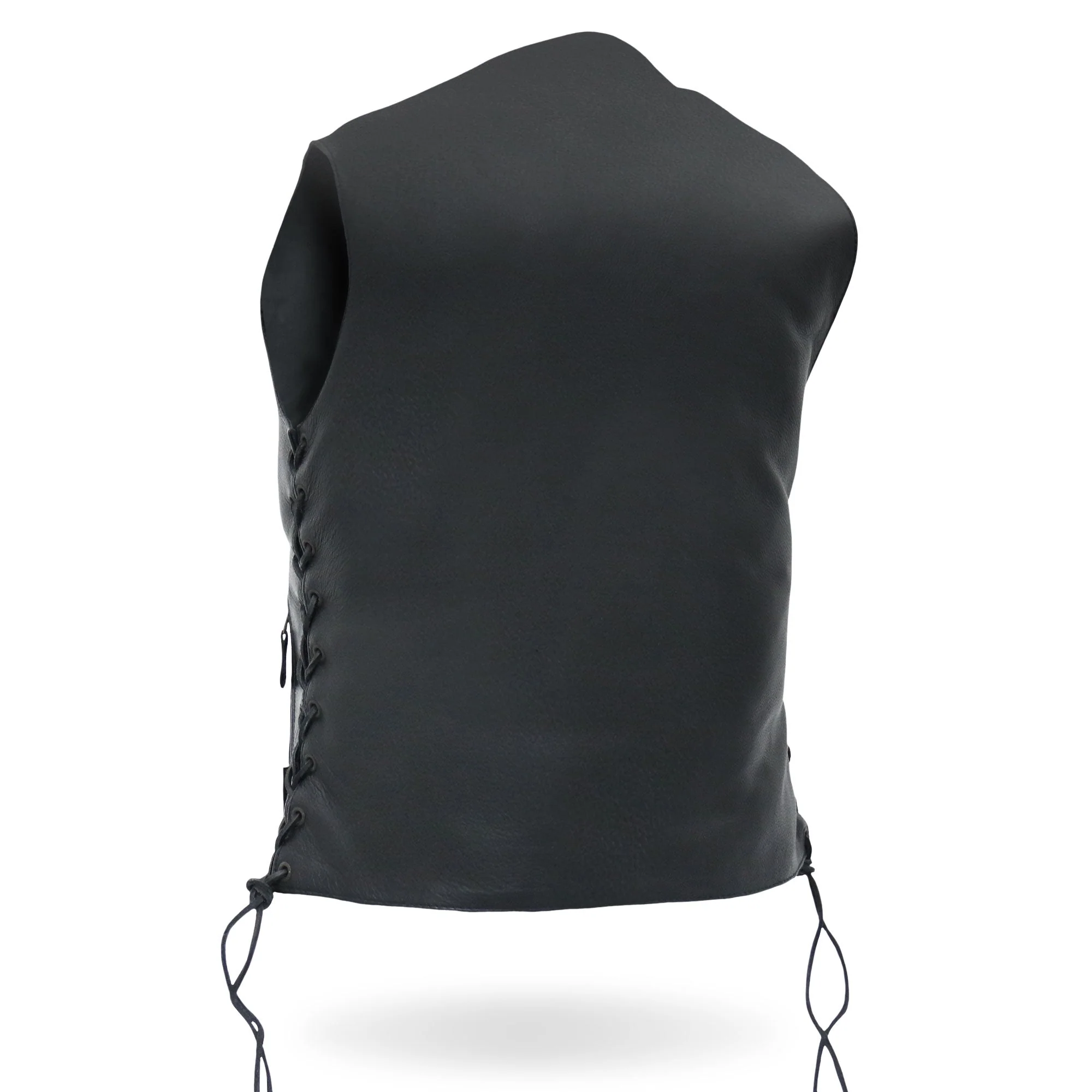 Hot Leathers VSL1008 Ladies Black Motorcycle 'Ten Pocket' Leather Biker Vest - Image 6