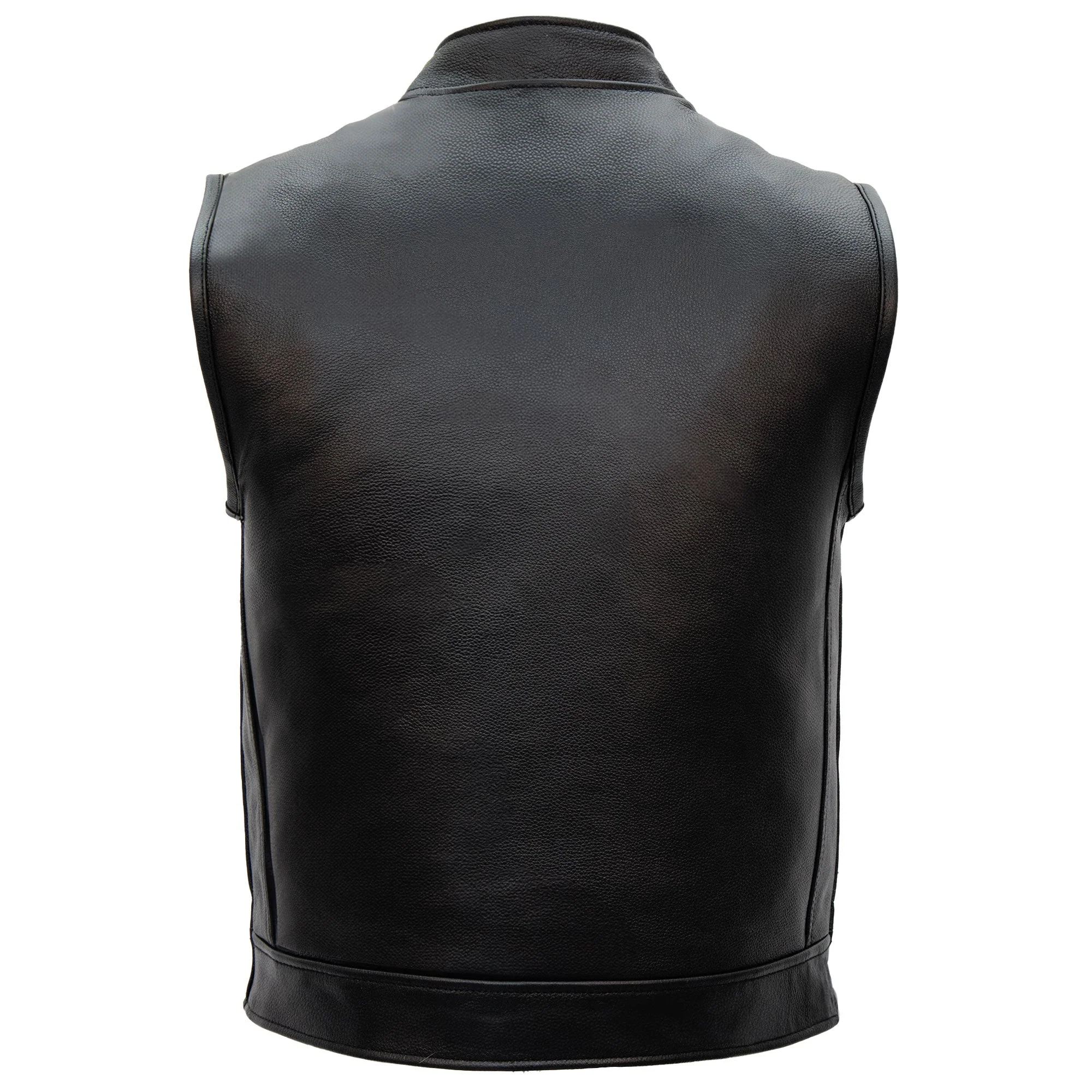 Hot Leathers VSM1052 Men's Black 'Patriotic' Motorcycle Club style Conceal and Carry Leather Biker Vest - Image 9