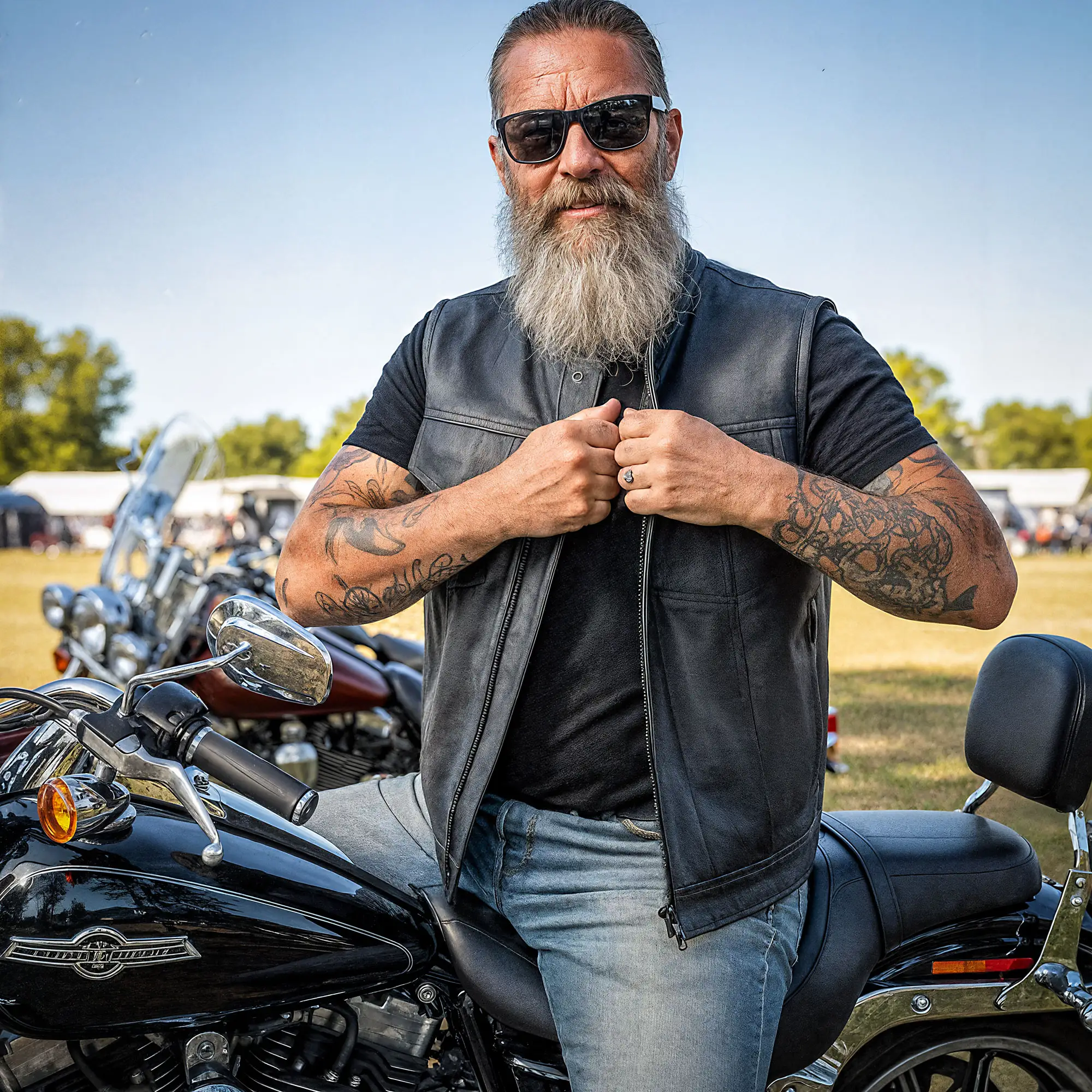 Hot Leathers VSM1053 Men's Black 'Don't Tread On Me' Motorcycle Club Style Conceal and Carry Leather Biker Vest - Image 20