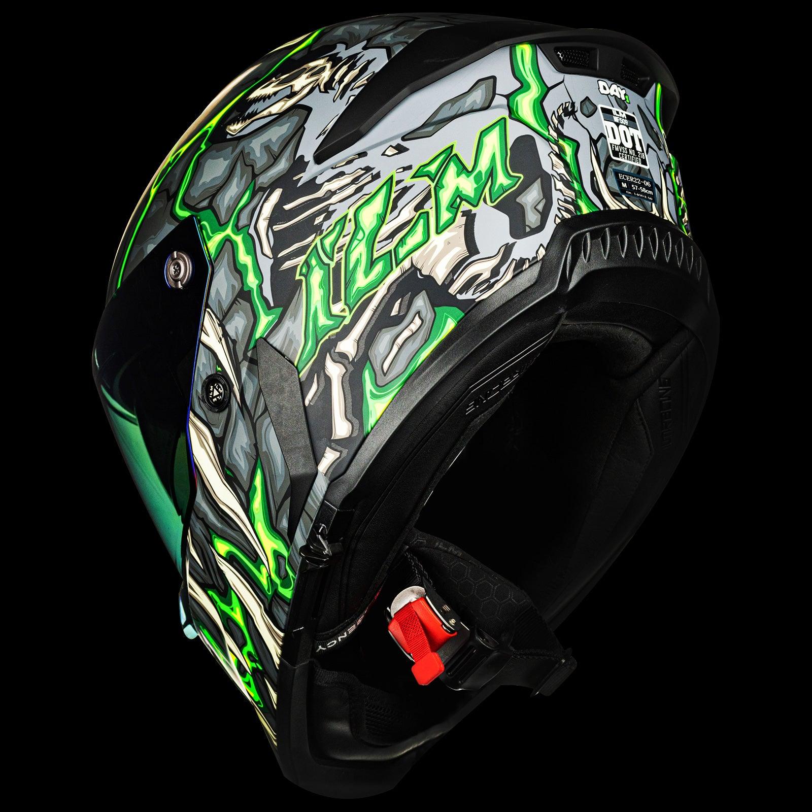 ILM Full Face Motorcycle Helmets - Racing Helmet - Model MF509 - Image 2