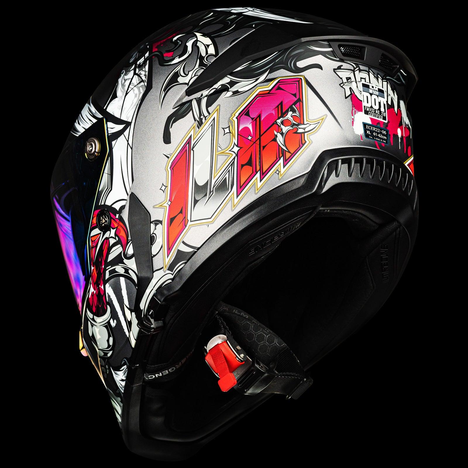 ILM Full Face Motorcycle Helmets - Racing Helmet - Model MF509 - Image 23